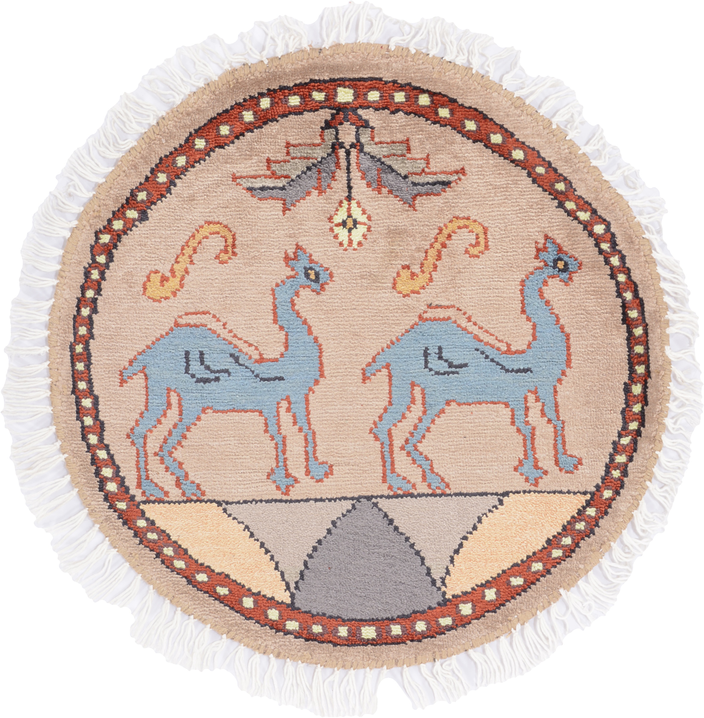 Orientalske Tepper Små Runde - Agra 45 x 45 cm