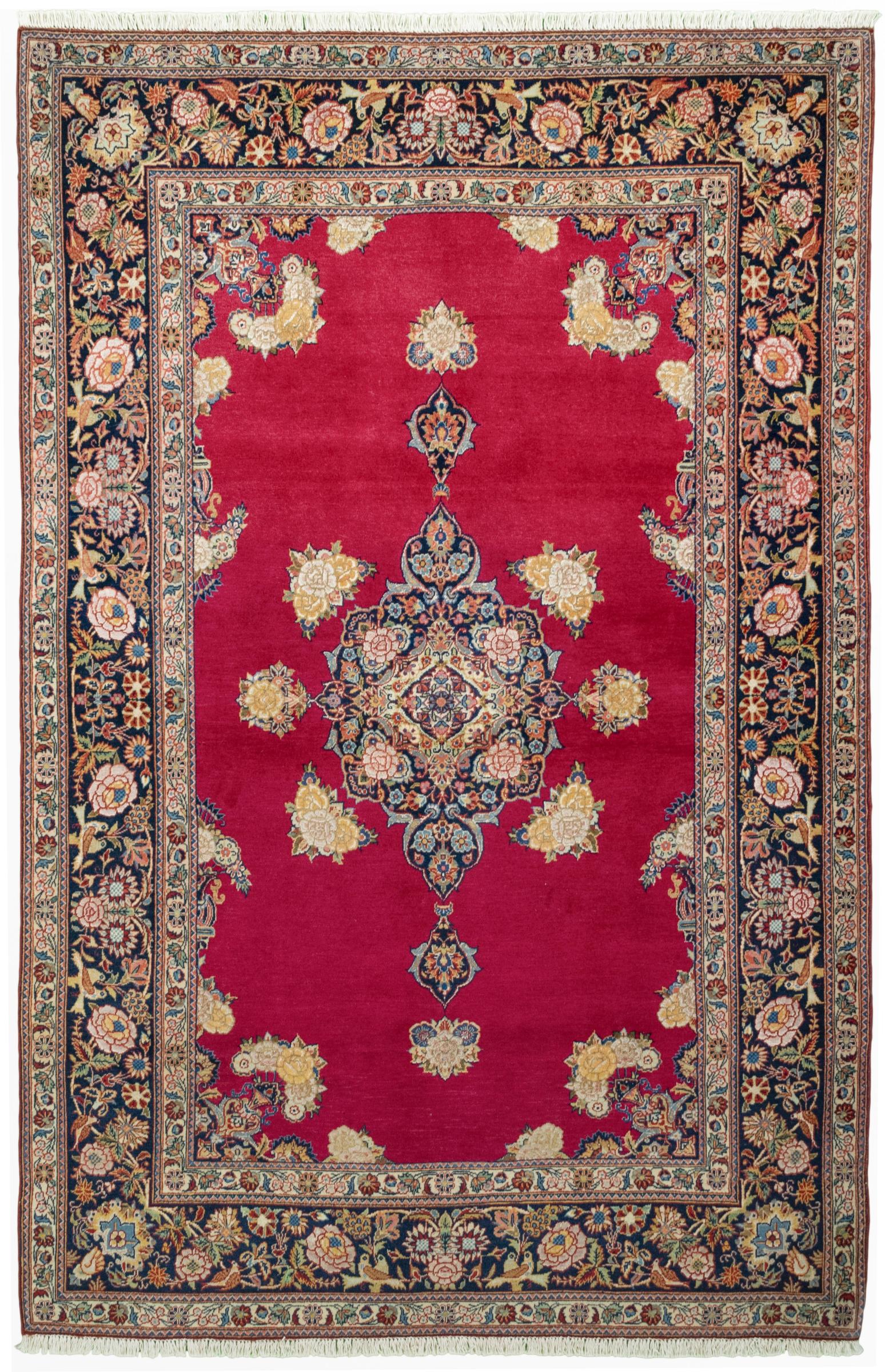Antike Teppiche - Kashan 135 x 206 cm