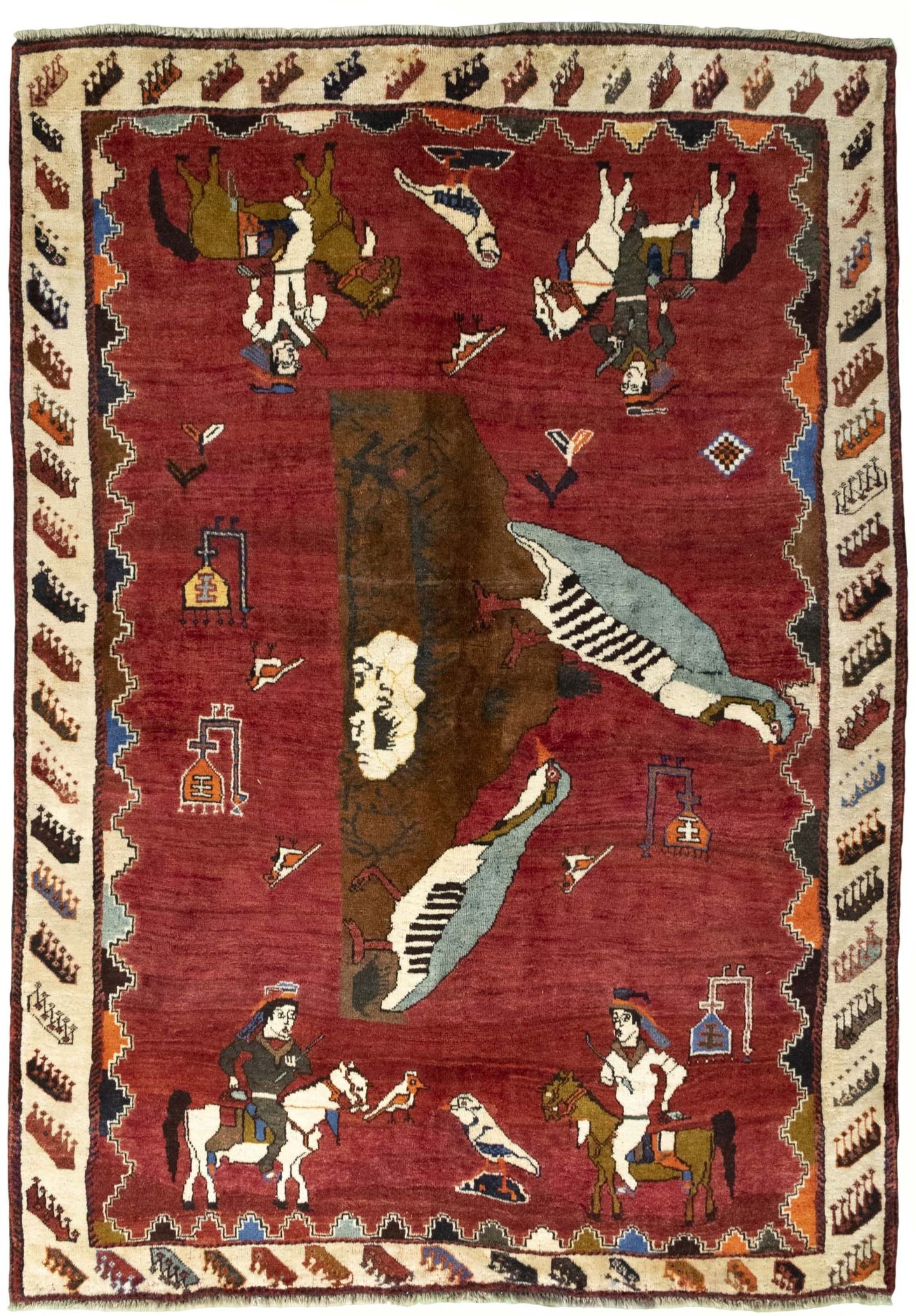 Gabbeh Teppiche - Gabbeh nature 152 x 211 cm