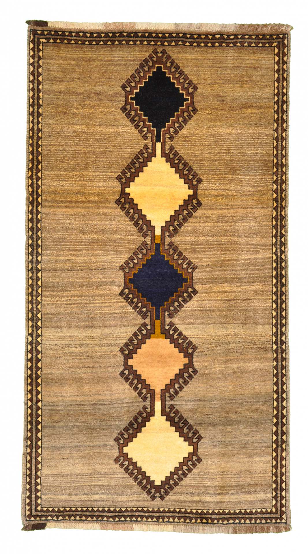 Zwarte tapijten - Gabbeh 106 x 197 cm