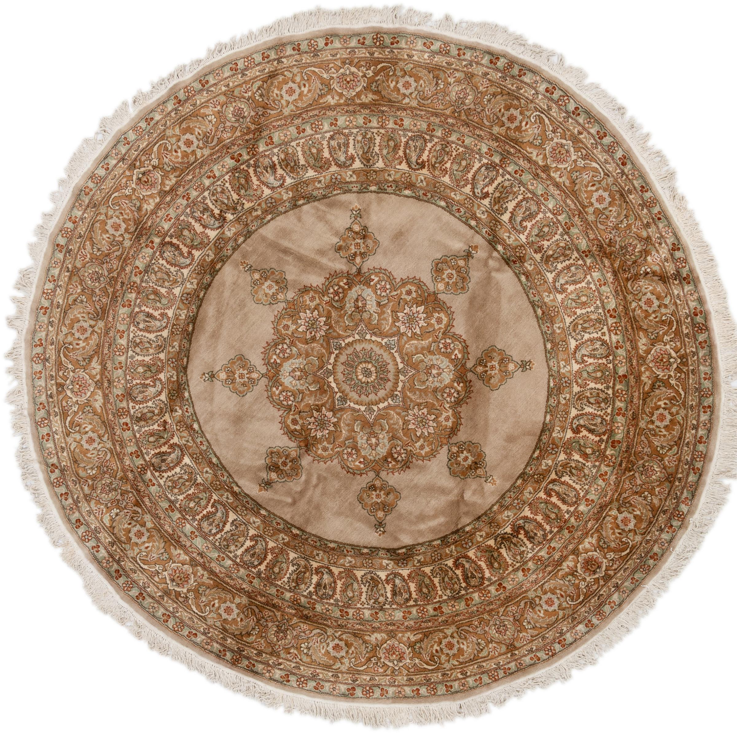 Large Round Oriental Rugs - Tabriz 278 x 278 cm