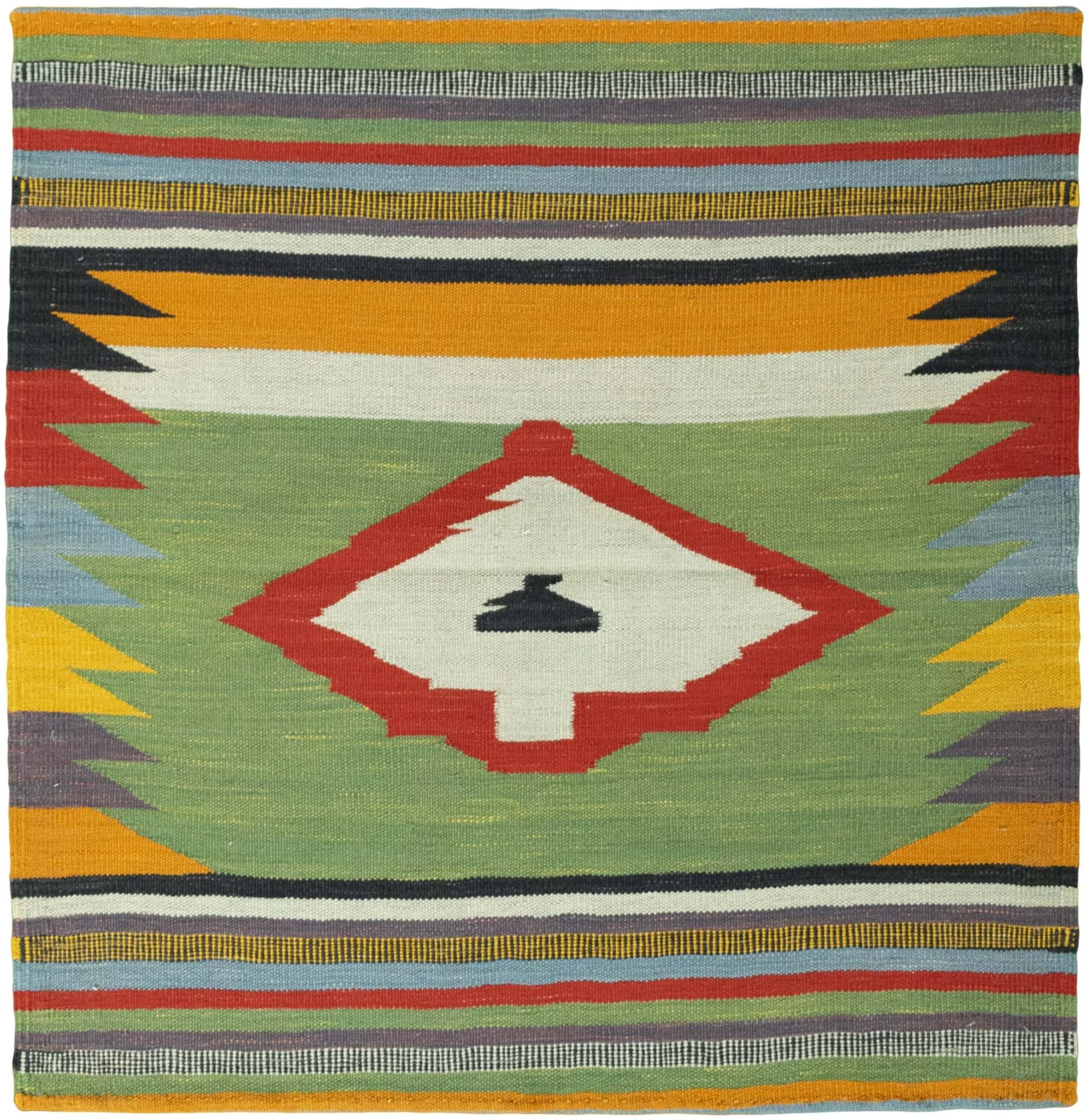 Kelim Tepper Kvadratiske - Kelim 101 x 104 cm