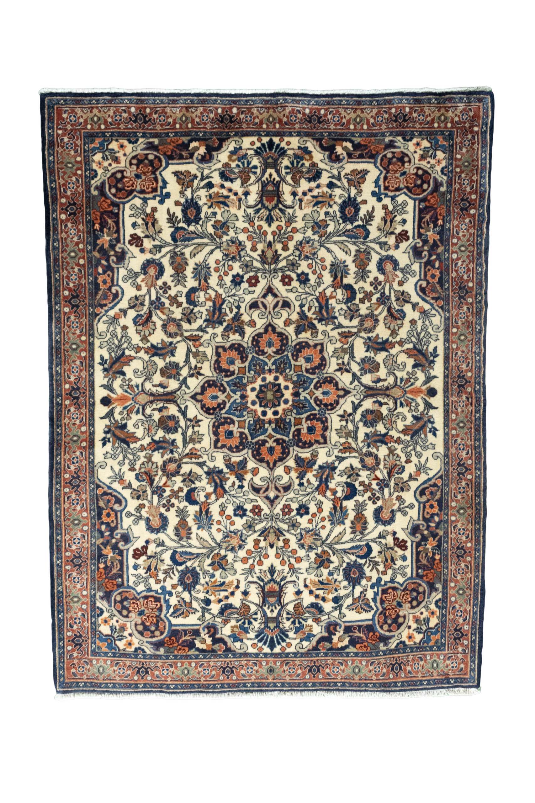 Beige Teppiche - Bidjar 114 x 156 cm