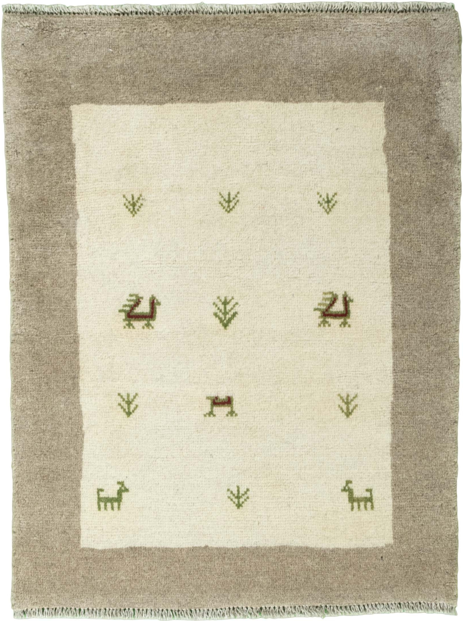 Teppich 60x90 - Gabbeh nature 68 x 90 cm