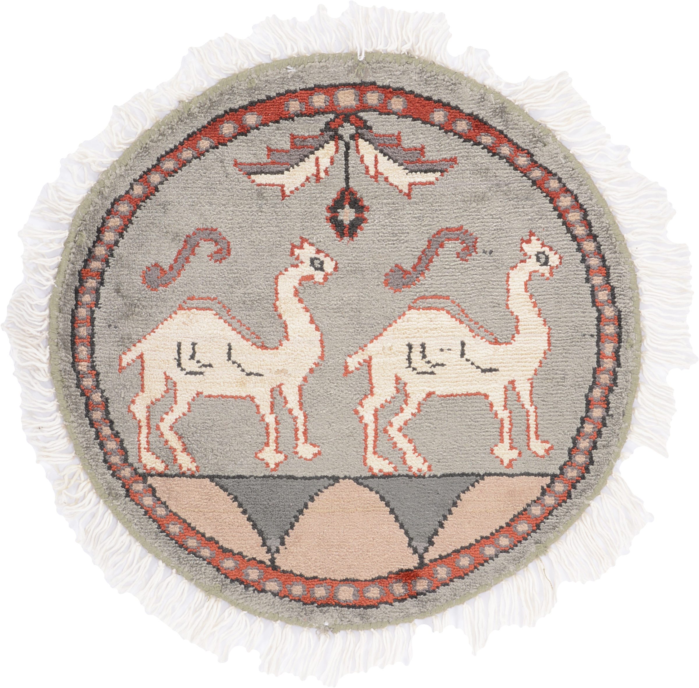Orientalske Tepper Små Runde - Agra 45 x 45 cm