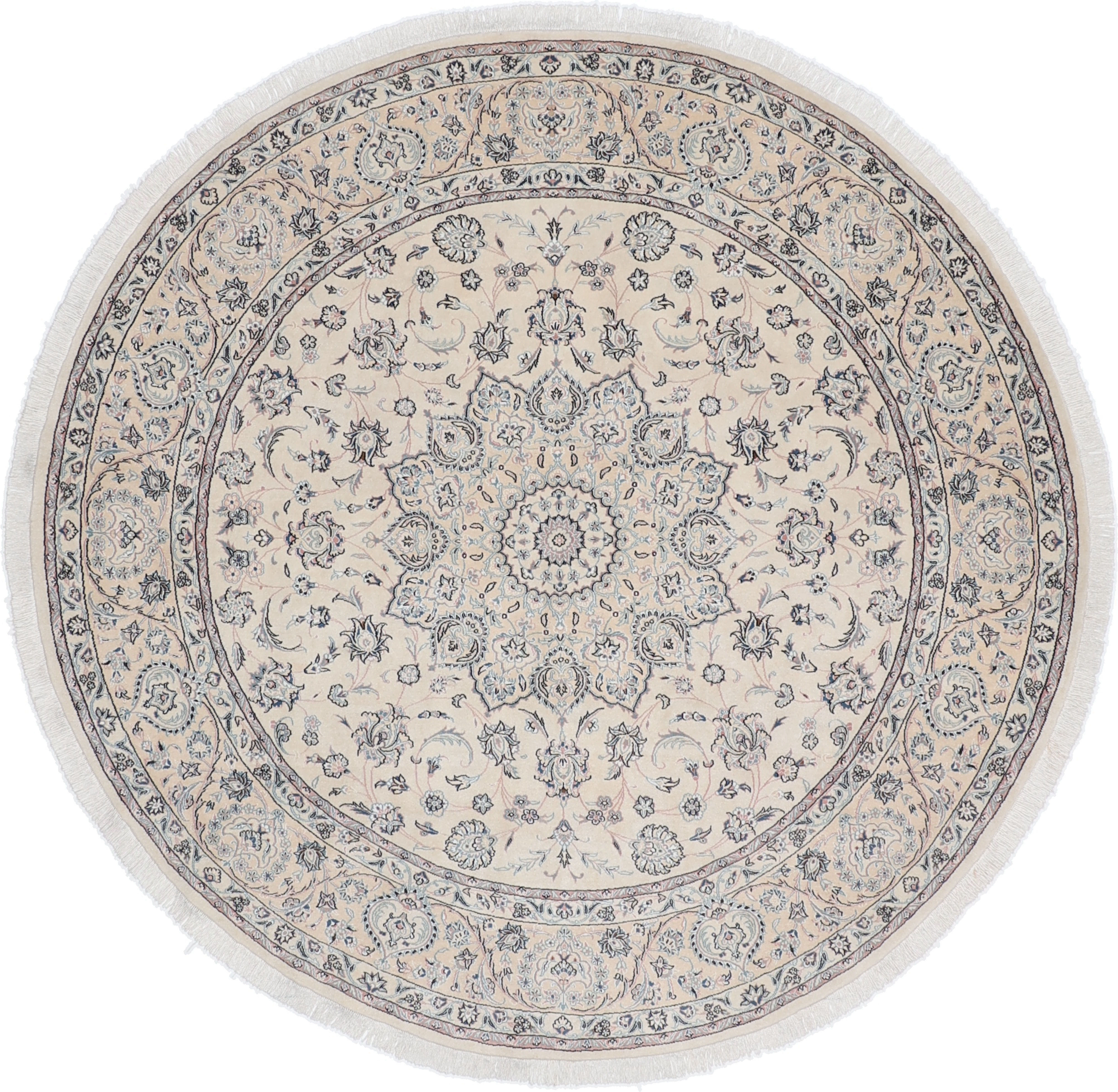 Orientteppiche Rund Groß - Nain 255 x 255 cm