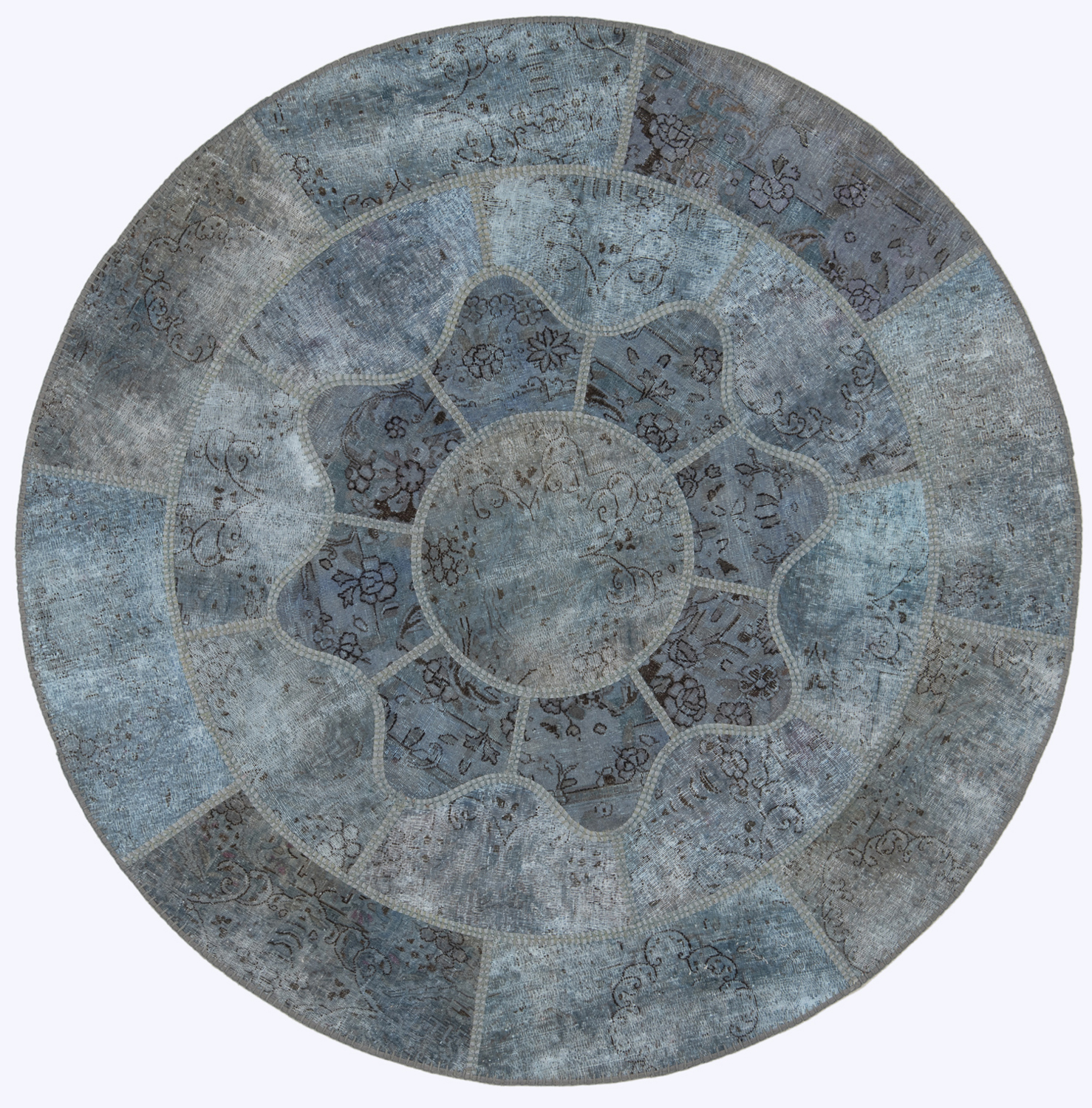 Teppich 150x160 - Patchwork original 155 x 155 cm