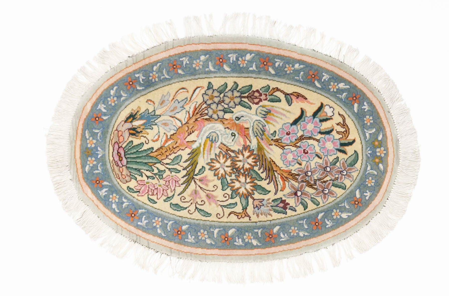 Orientalske Tepper Små Runde - Tabriz 52 x 63 cm