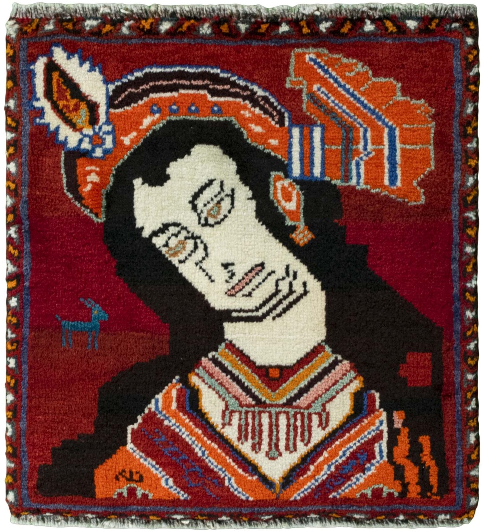 Orientteppiche Lila - Shiraz 53 x 55 cm