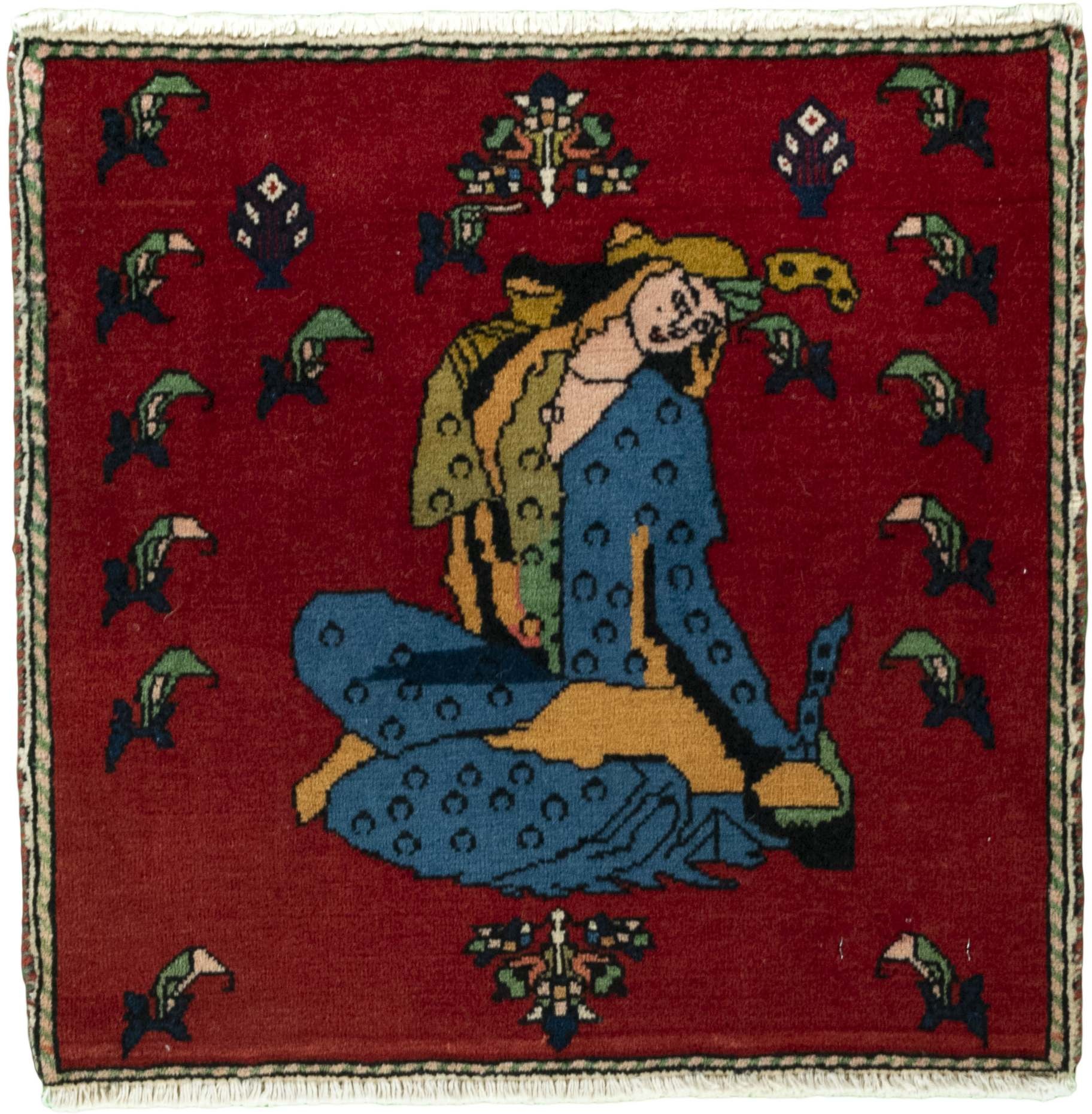 Teppich 50x50 - Shiraz 56 x 55 cm