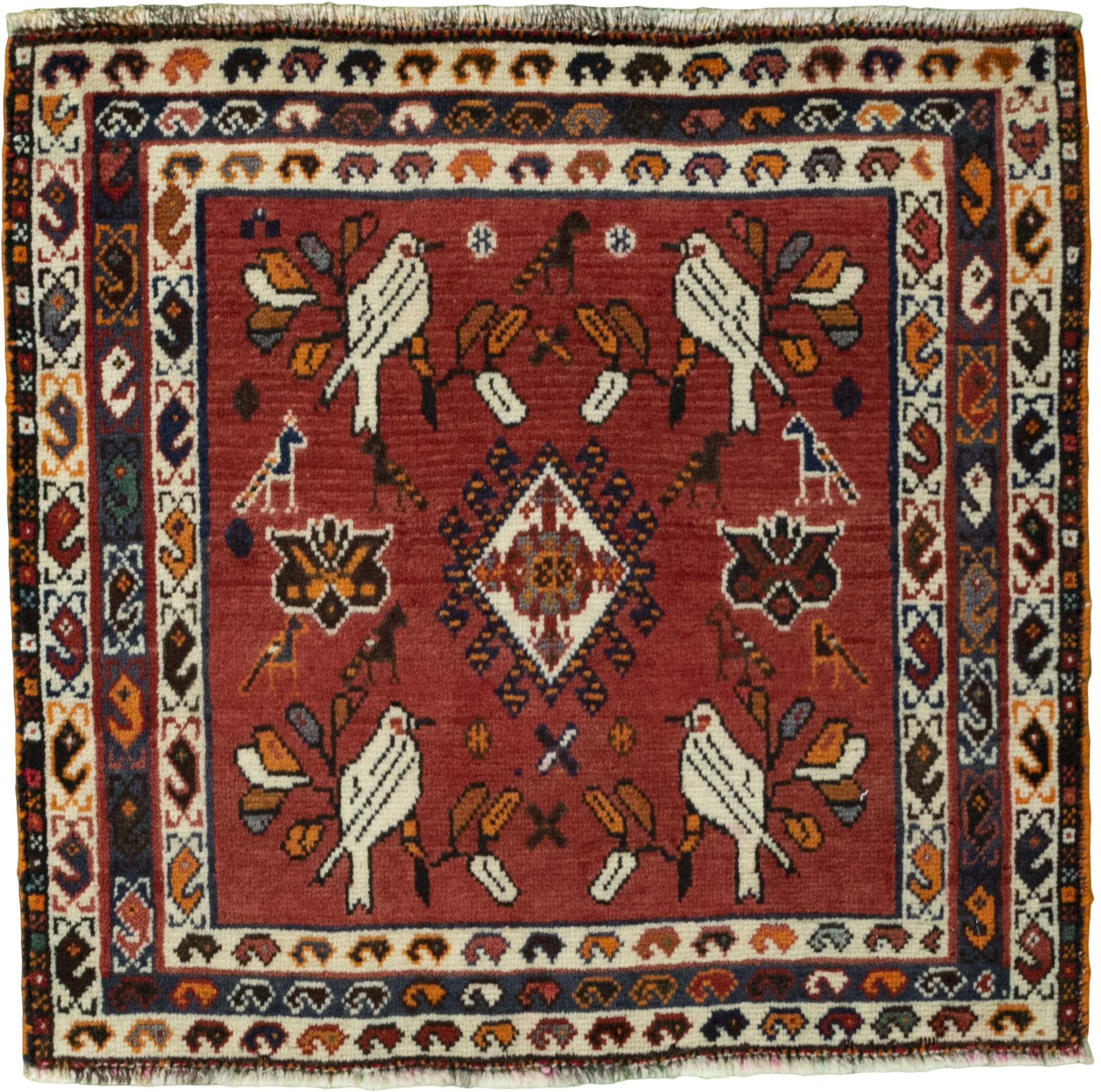 Quadratische Teppiche - Shiraz 64 x 61 cm