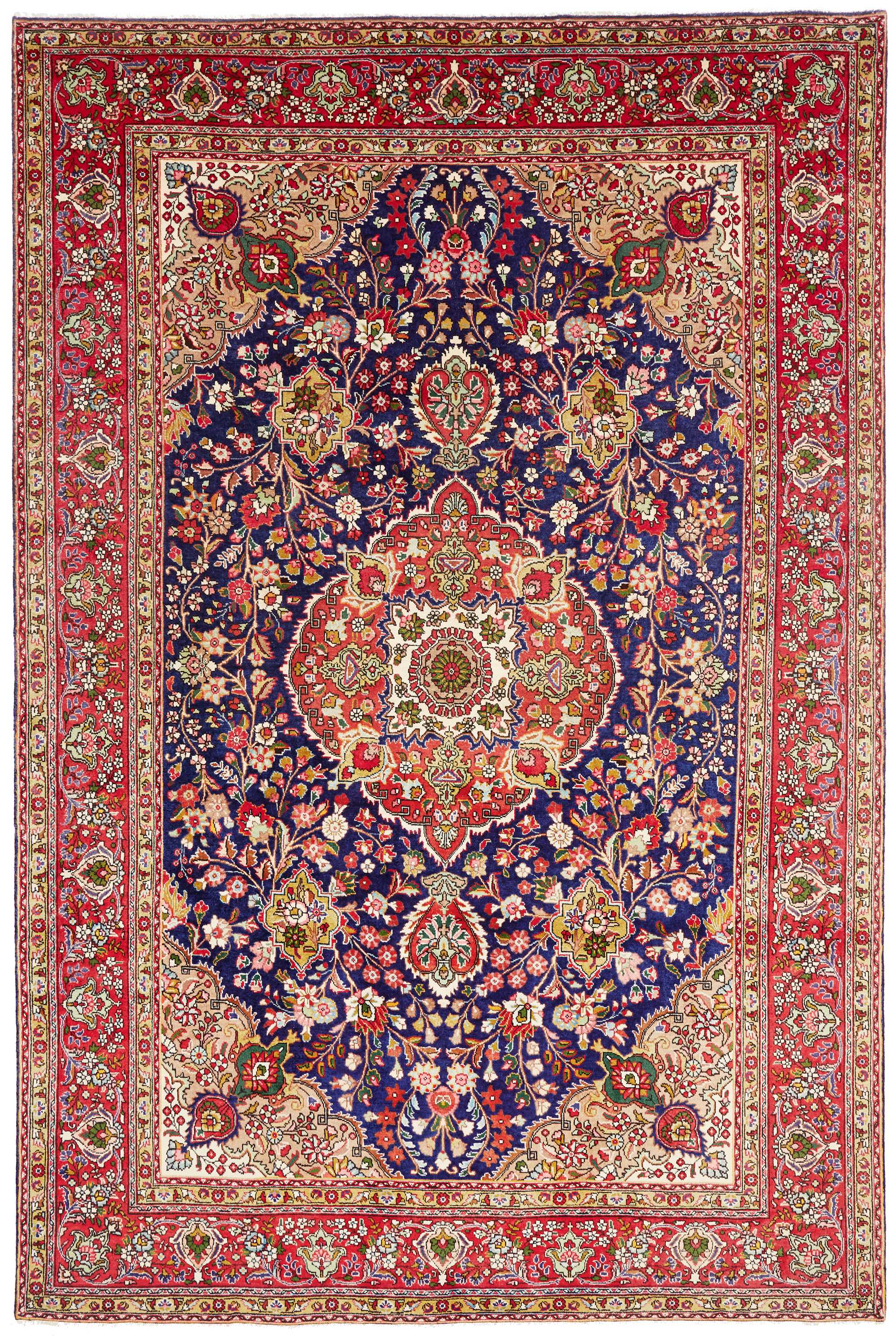 Purple Oriental Rugs - Tabriz 206 x 308 cm