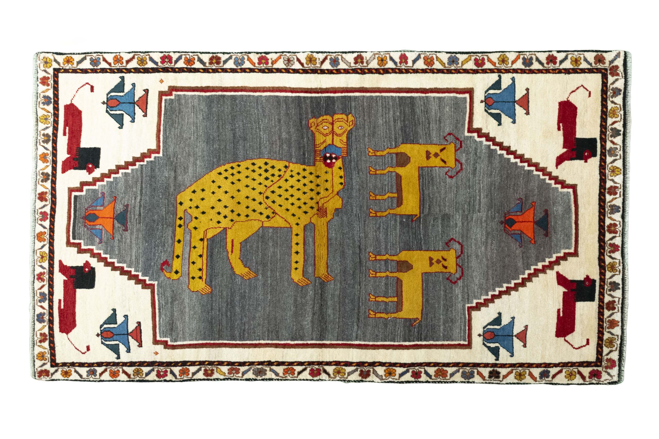 Zwarte tapijten - Gabbeh 111 x 198 cm