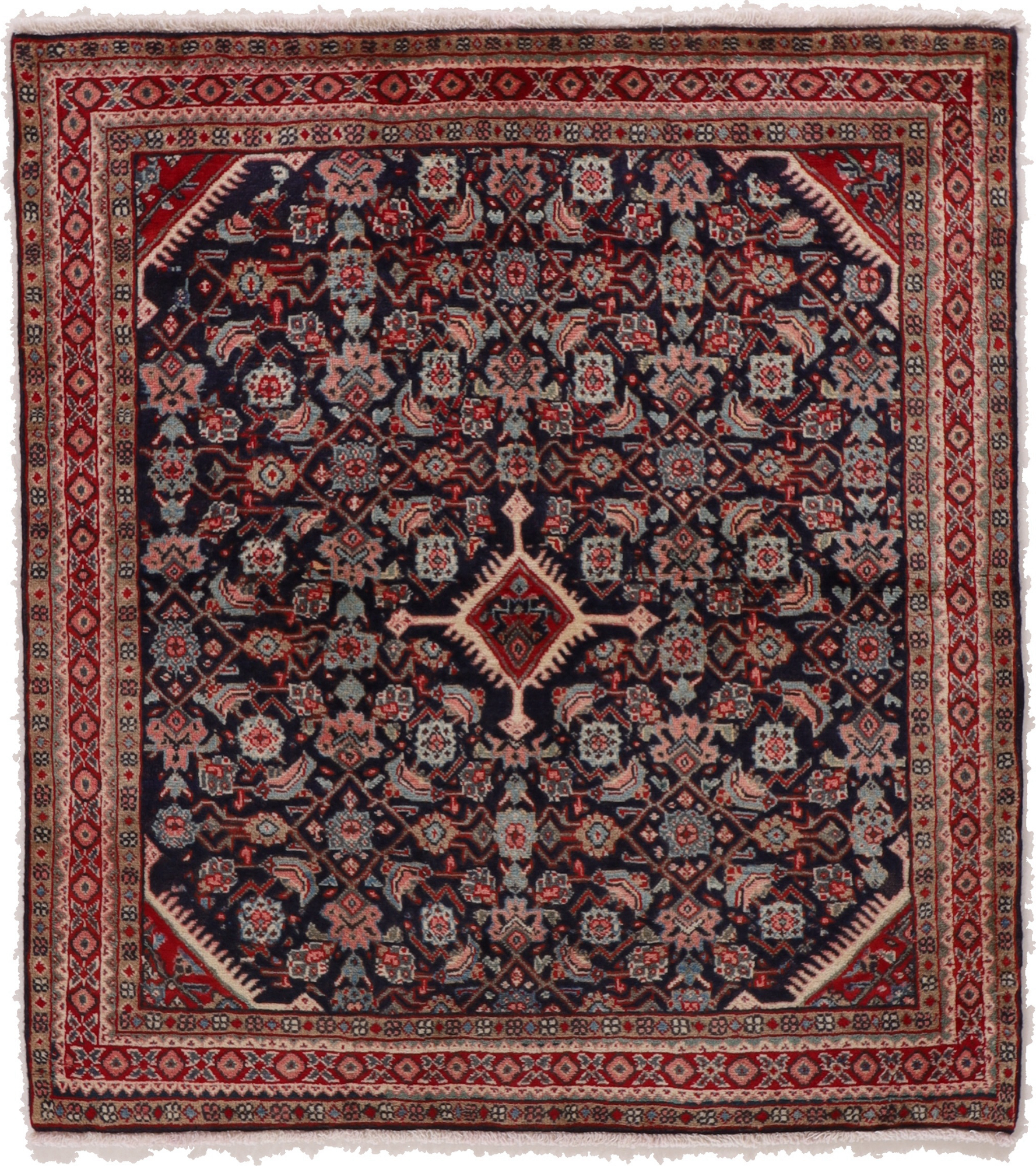 Tapijt 140x140 - Sarouk 131 x 145 cm