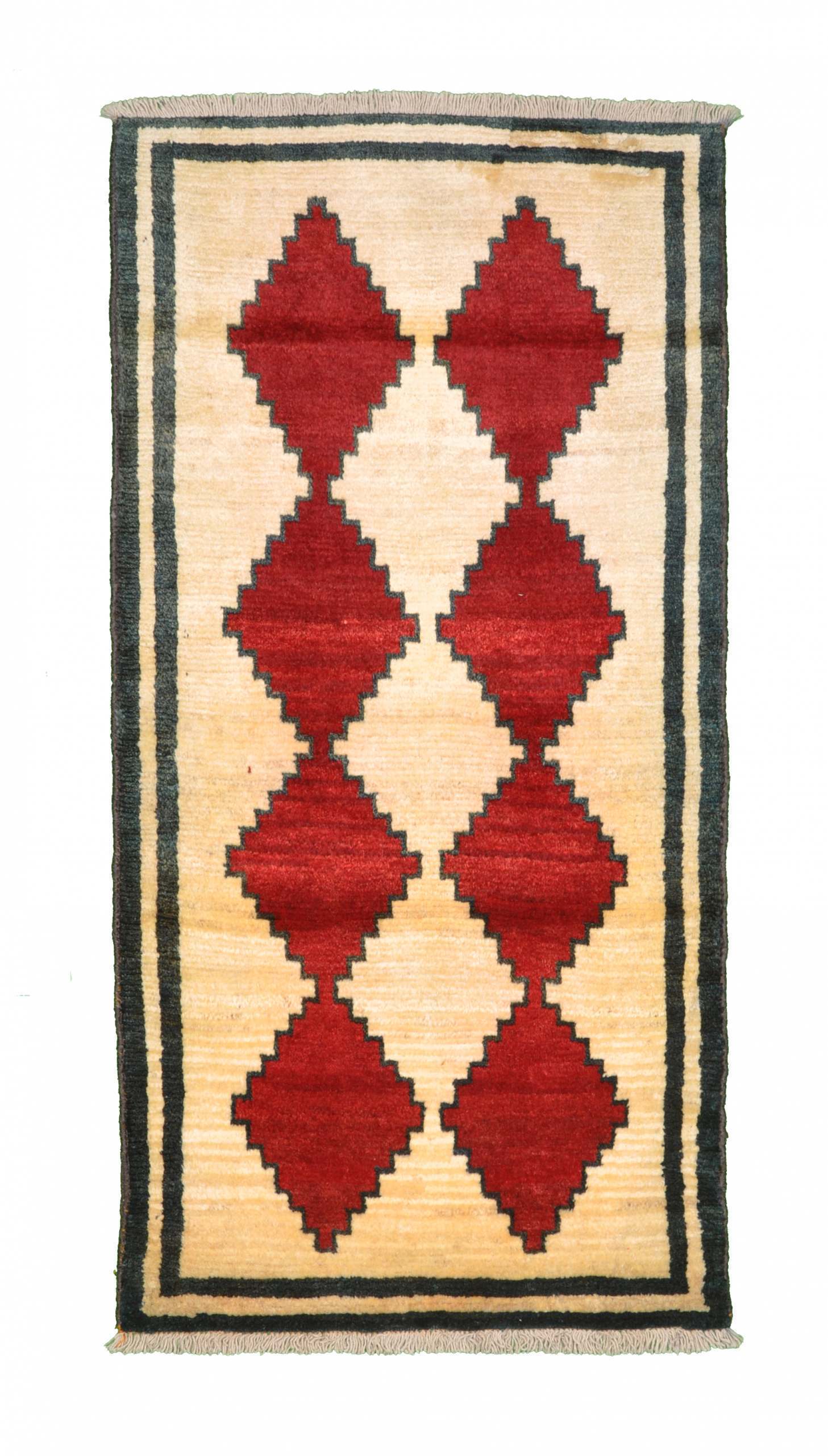 Teppich 90x180 - Gabbeh nature 95 x 190 cm