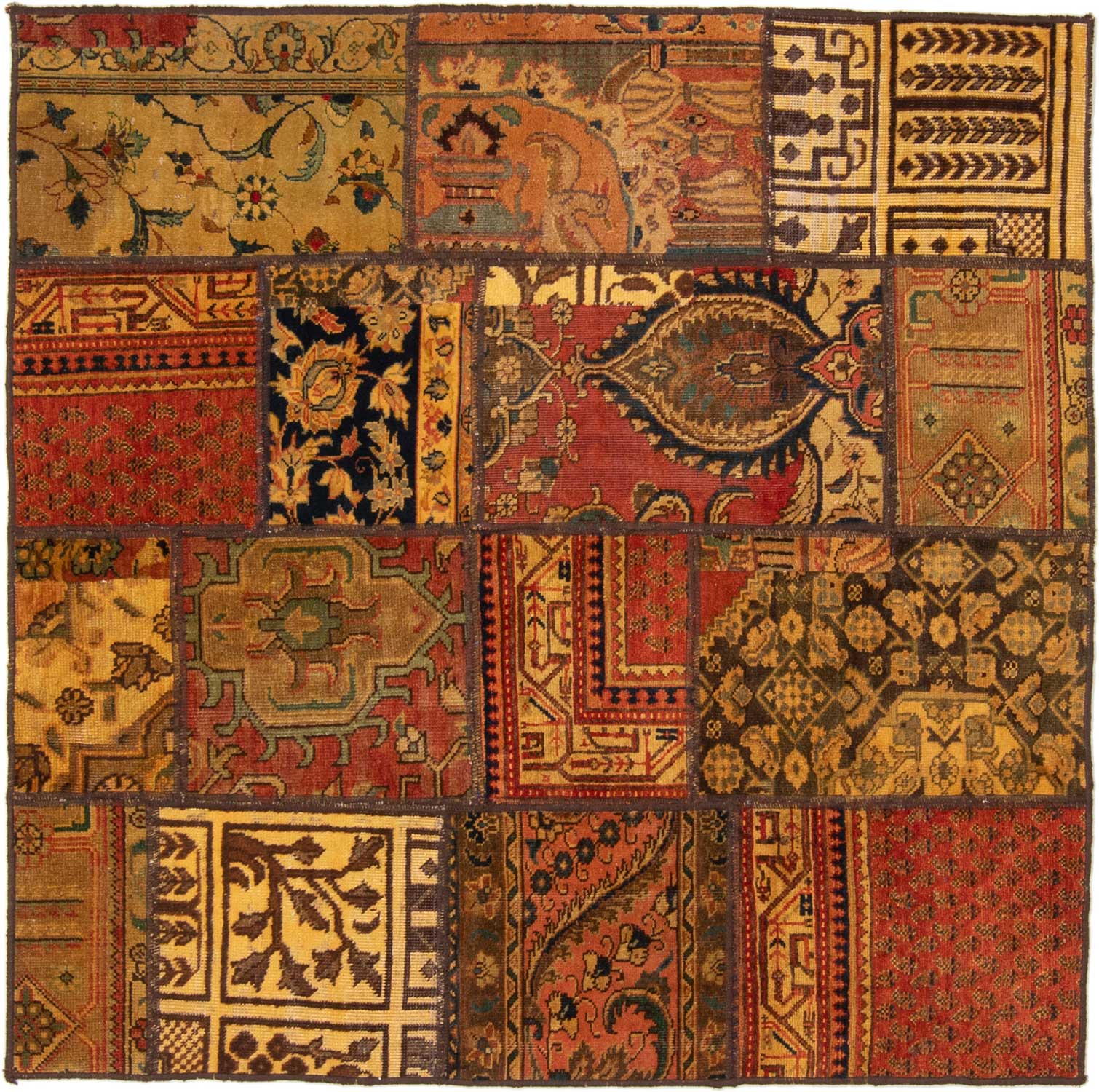 150x160 Rug - Patchwork 142 x 151 cm
