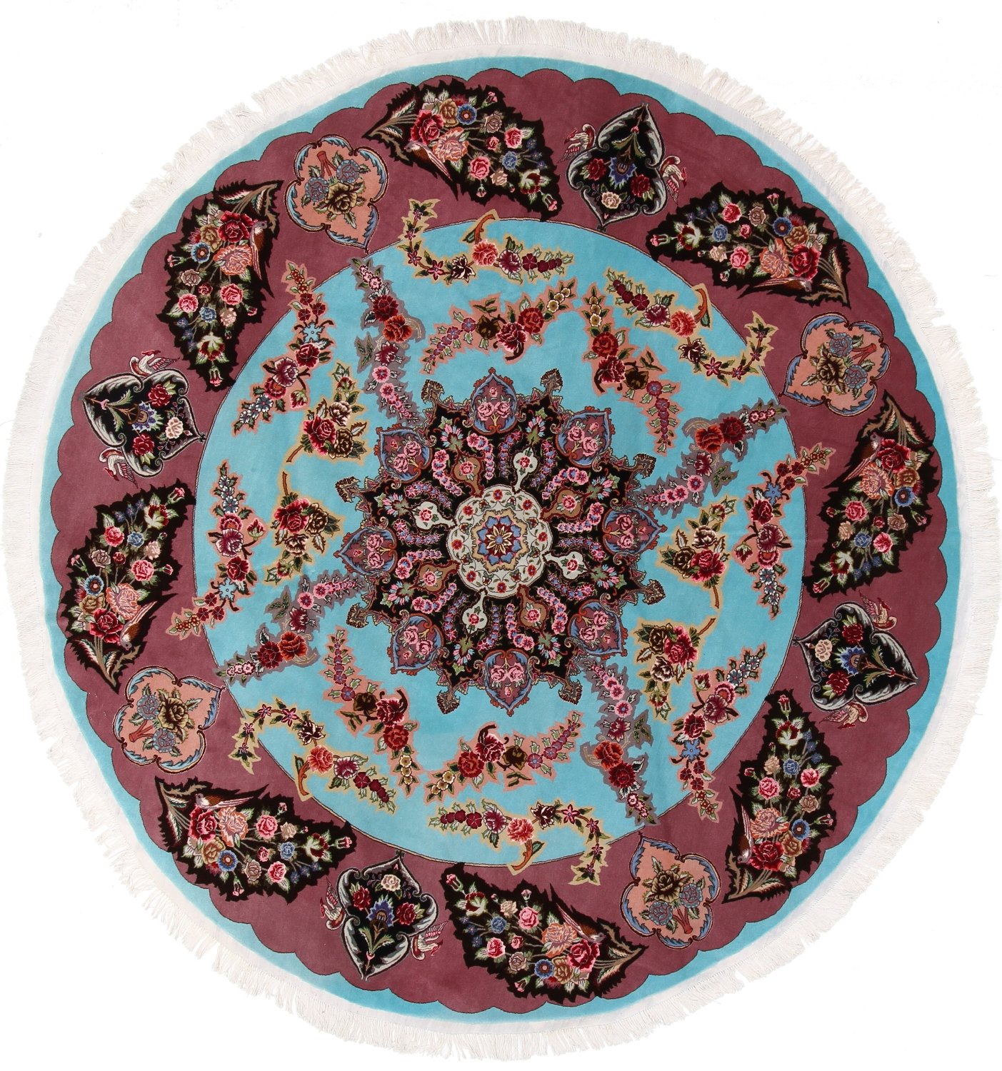Kvadratisk Teppe 230x230 - Tabriz 245 x 245 cm