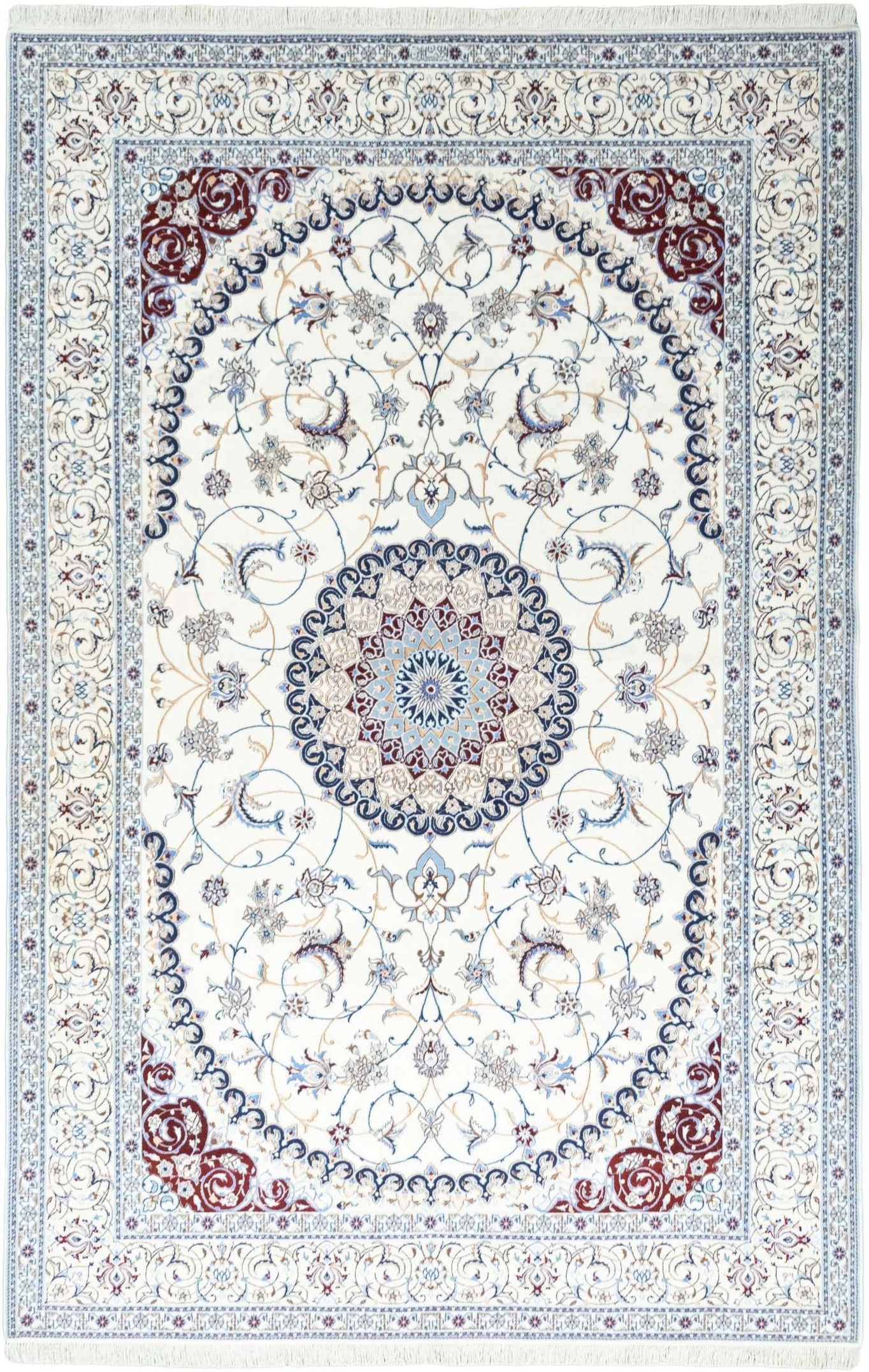 Purple Oriental Rugs - Nain 205 x 314 cm