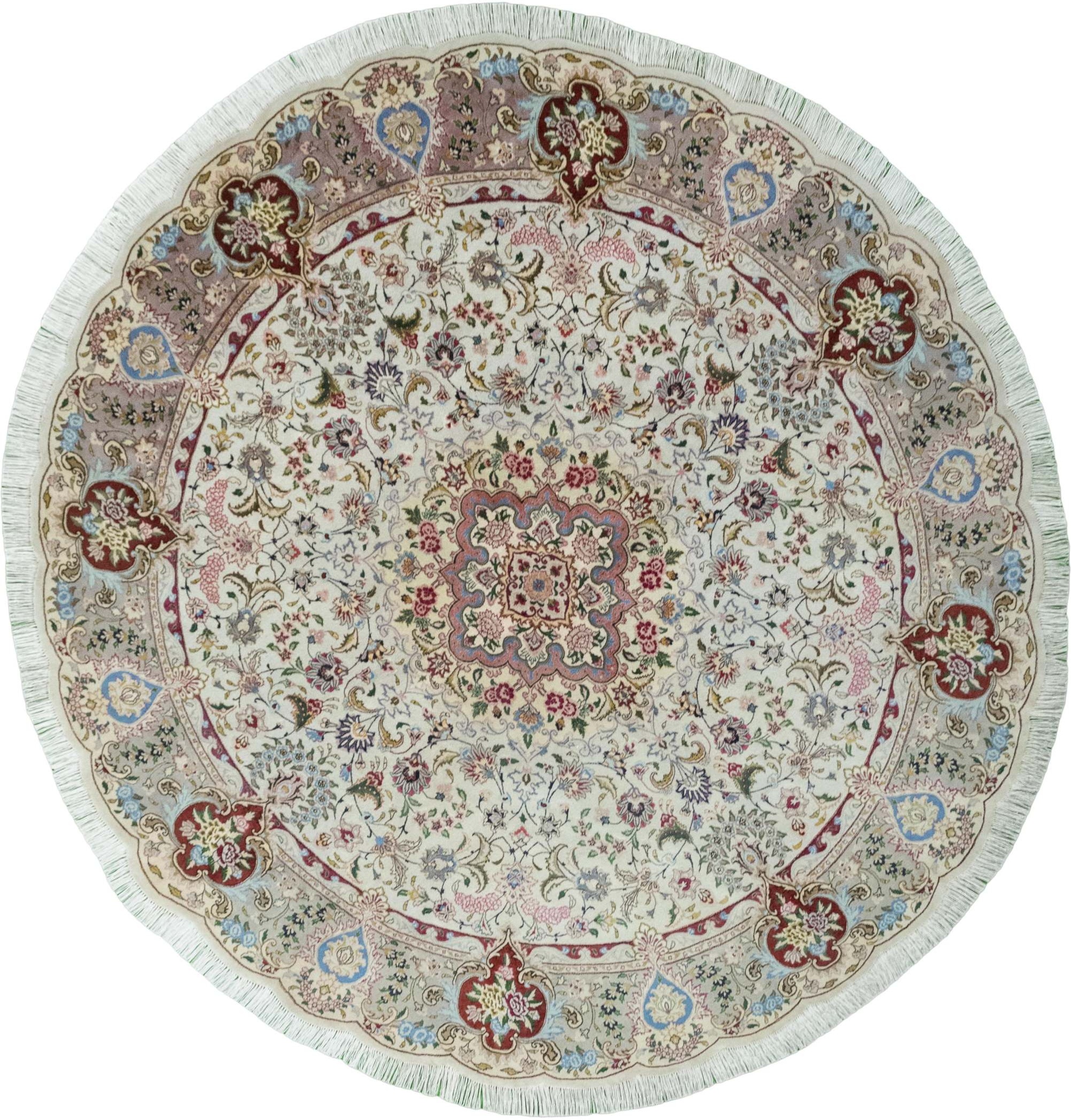 Large Round Oriental Rugs - Tabriz 243 x 253 cm
