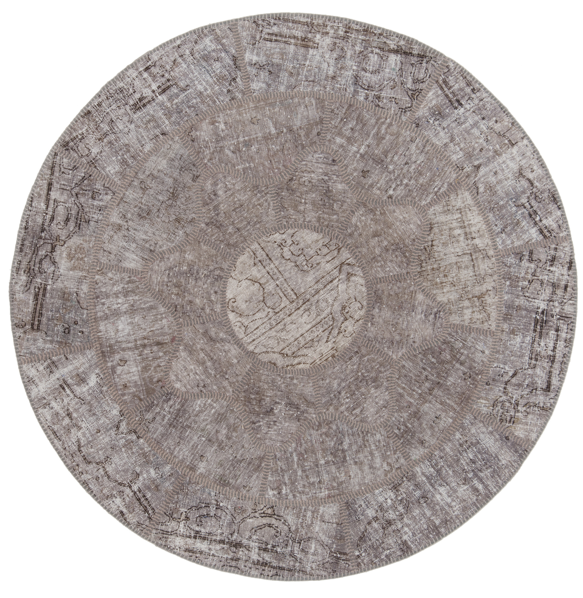 Kvadratisk Teppe 170x170 - Patchwork 155 x 155 cm