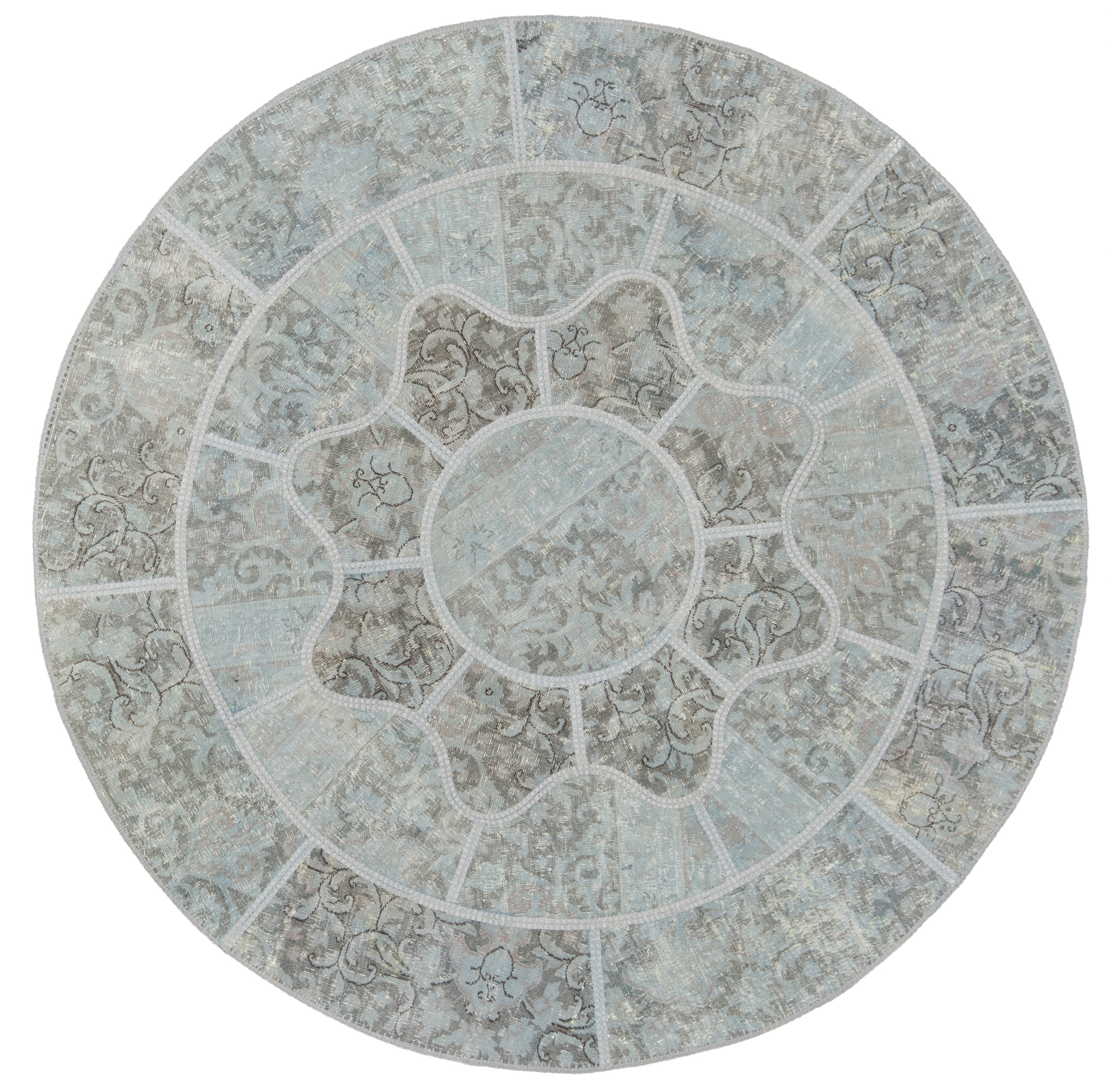 Kvadratisk Teppe 170x170 - Patchwork 155 x 155 cm