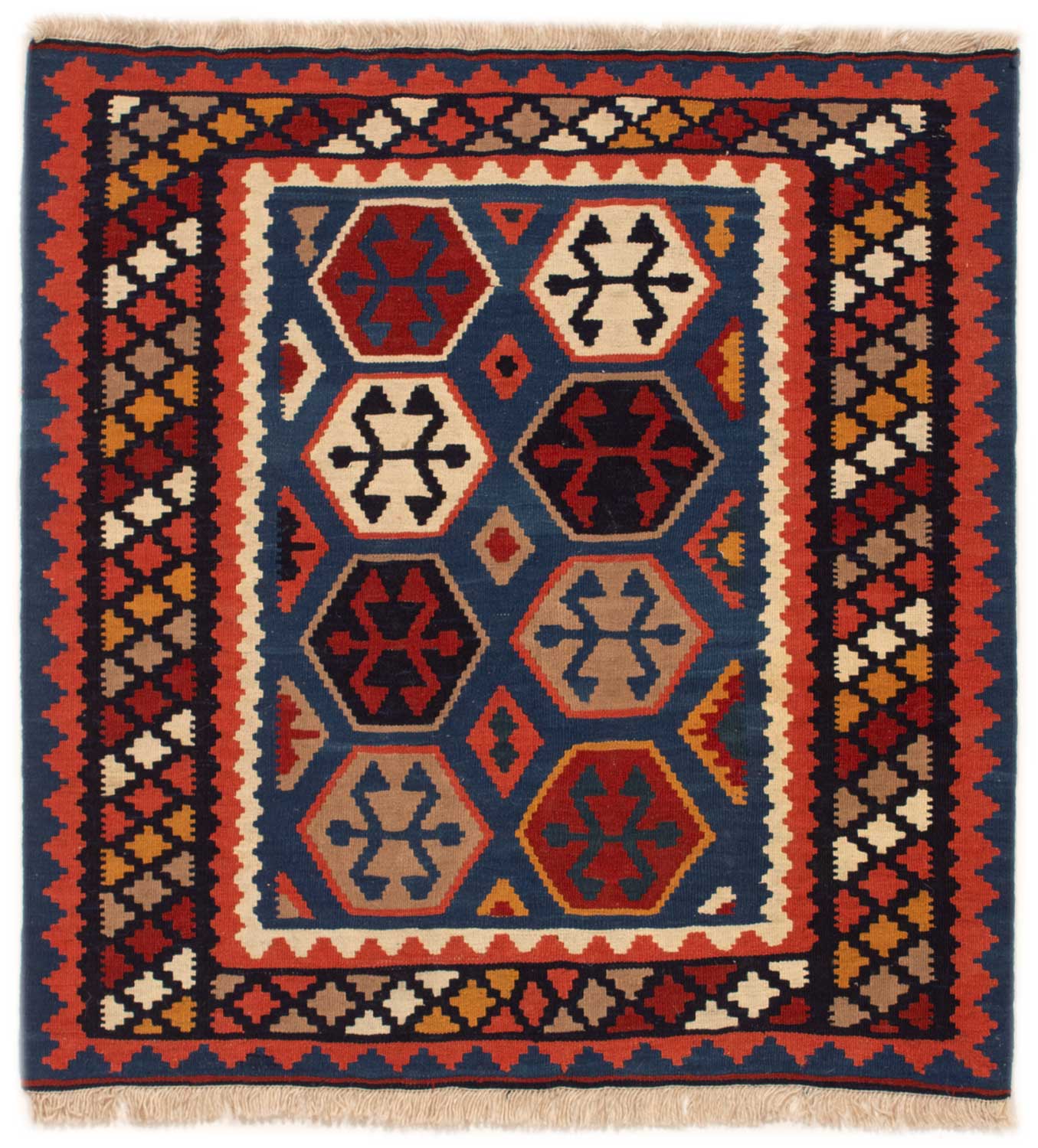 Kelim Teppiche Quadratisch - Kelim 100 x 102 cm
