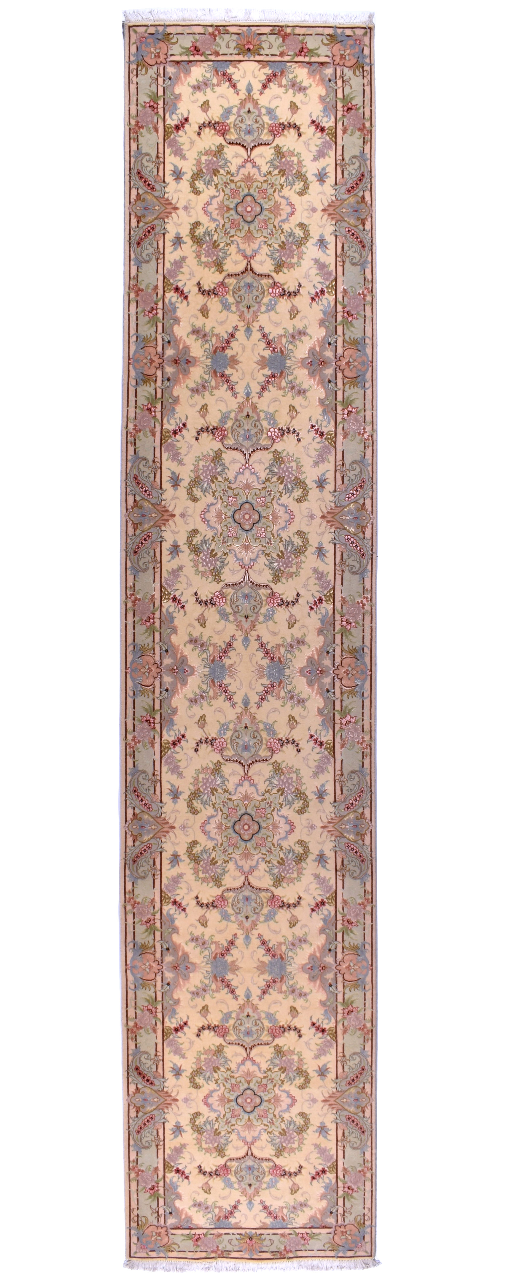 Teppich Läufer 80x450 - Täbriz 50 Raj 87 x 433 cm