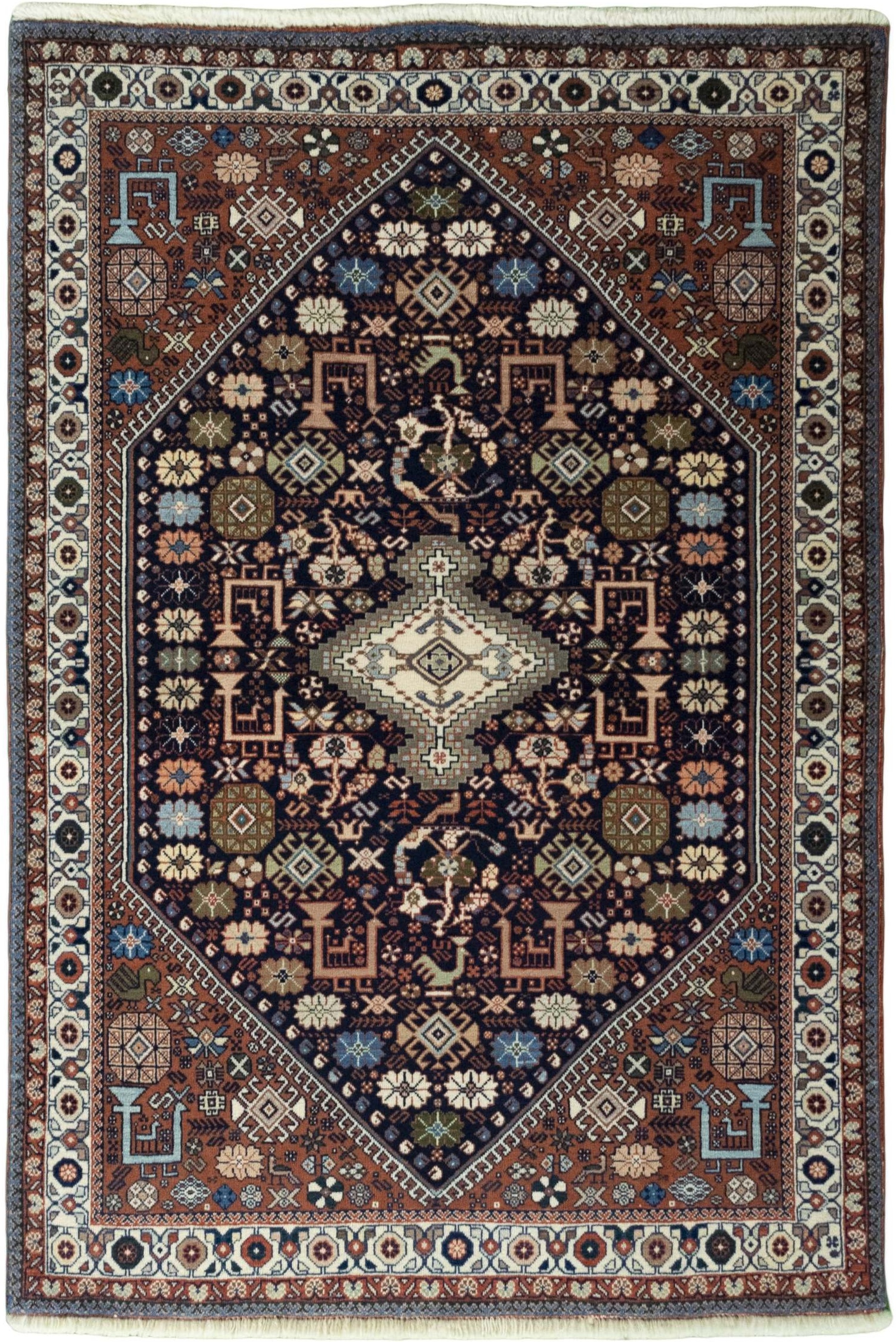 Blauwe tapijten - Abadeh 107 x 158 cm