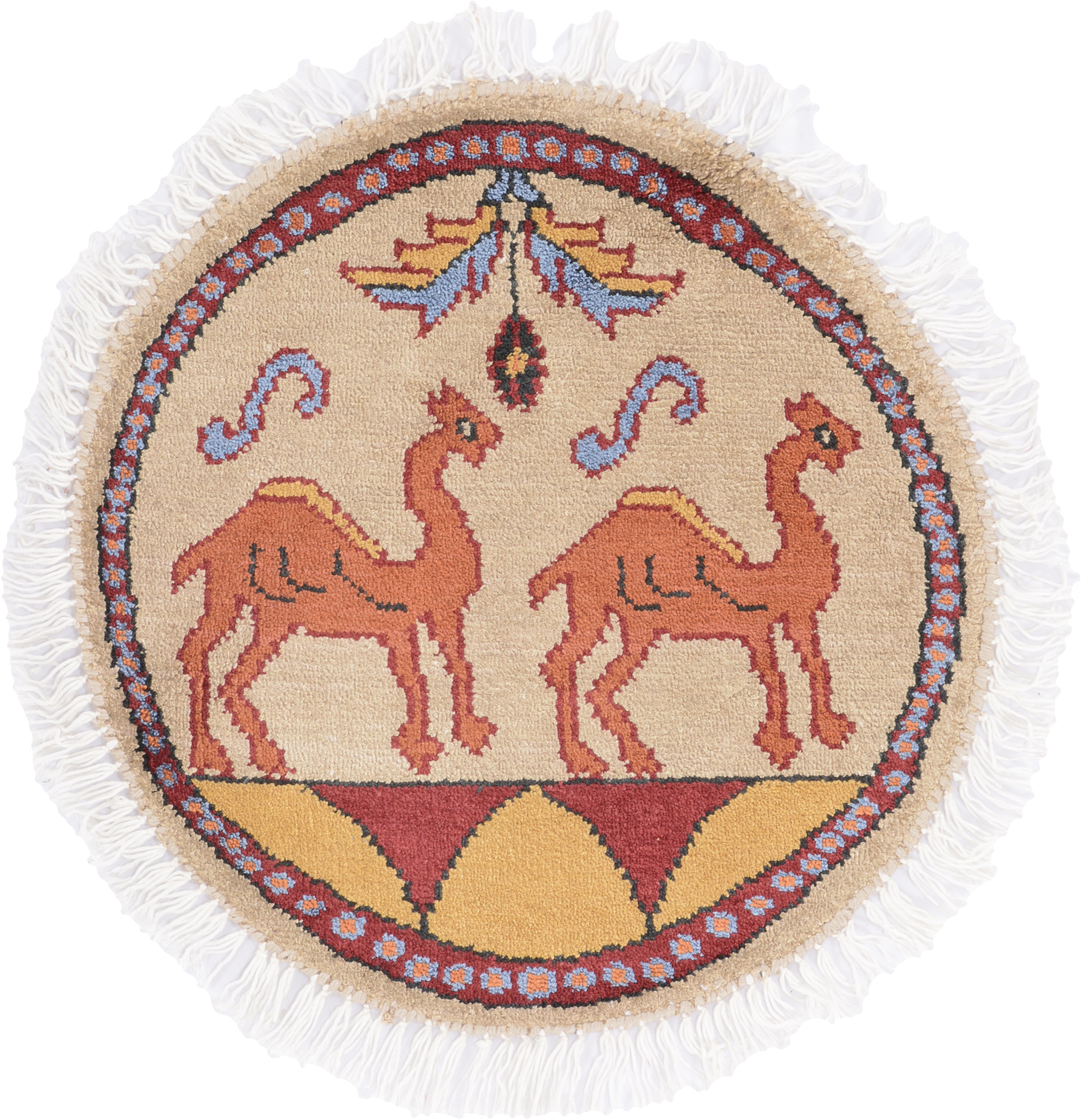 Orientalske Tepper Små Runde - Agra 45 x 45 cm