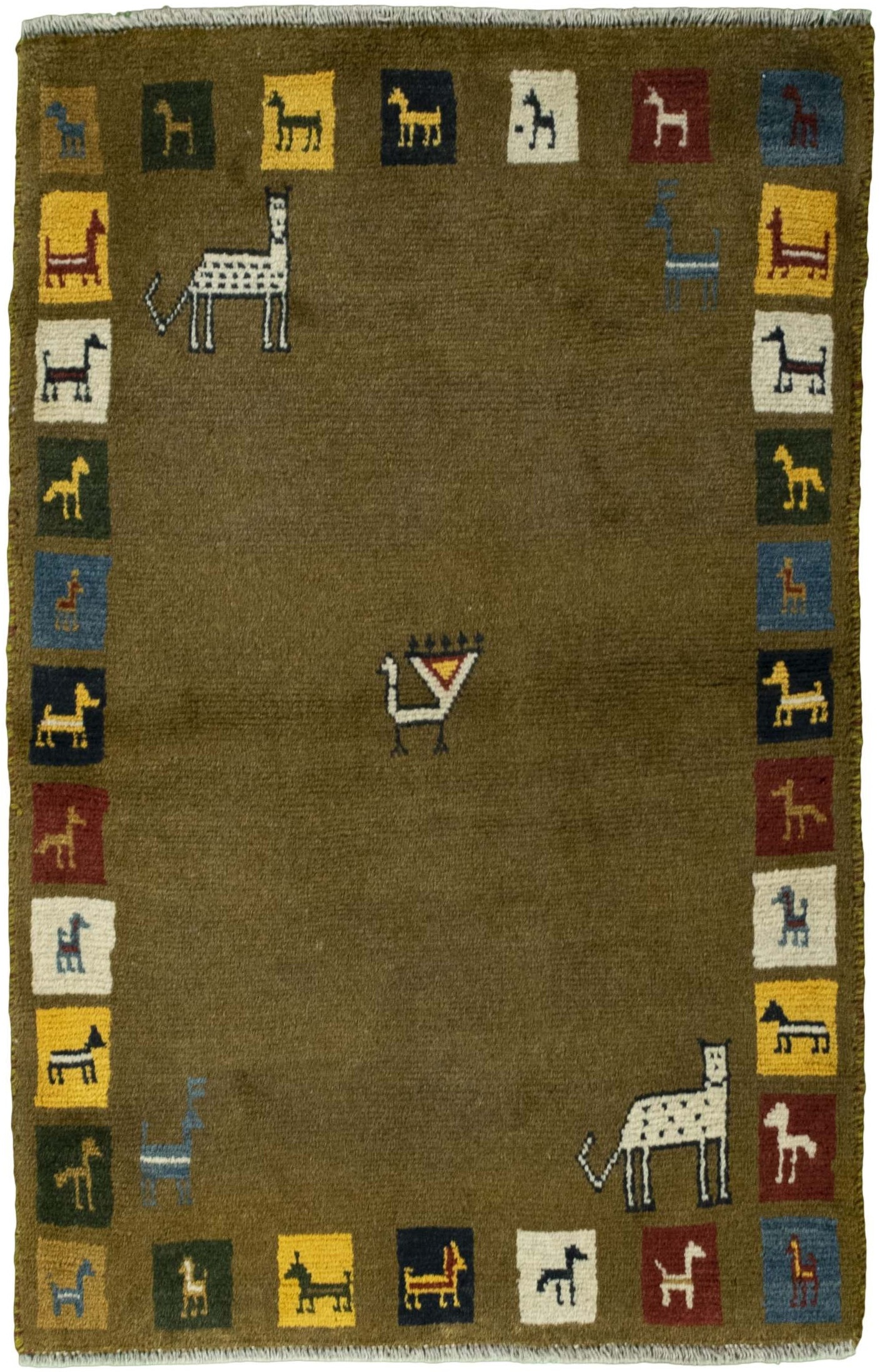 Gabbeh Teppiche - Gabbeh nature 82 x 128 cm