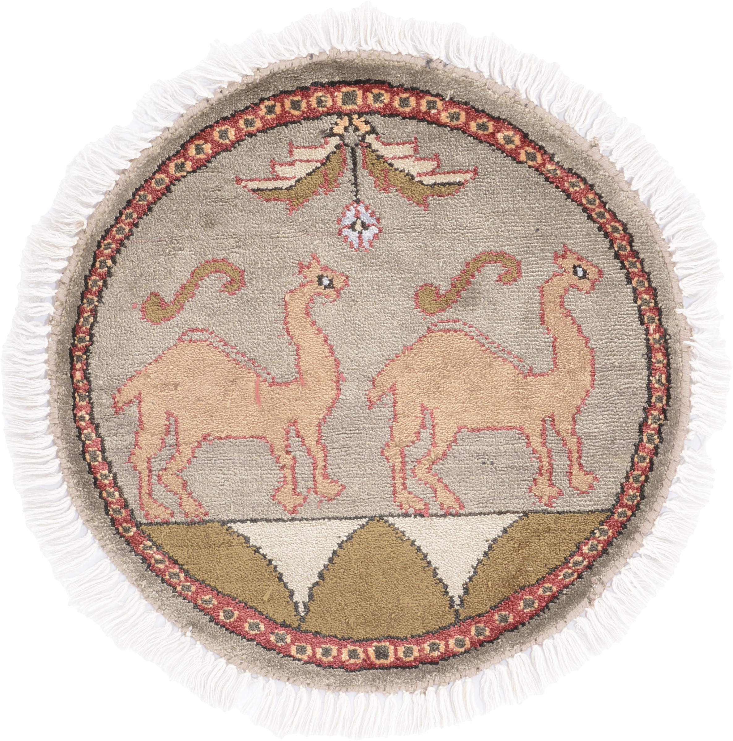 Orientalske Tepper Små Runde - Agra 45 x 45 cm