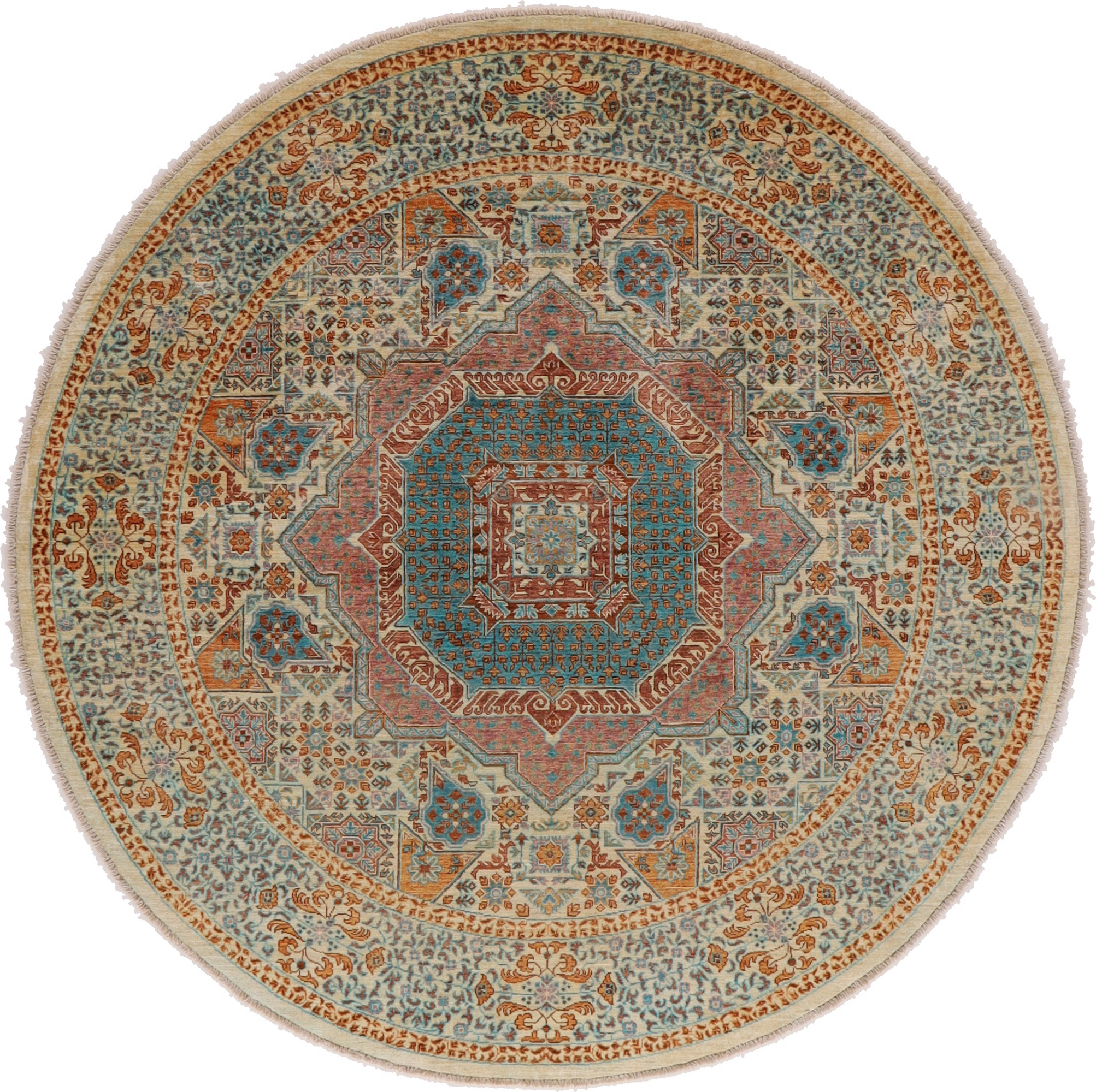 250 Cm Round Oriental Rugs - Mamluk 241 x 241 cm