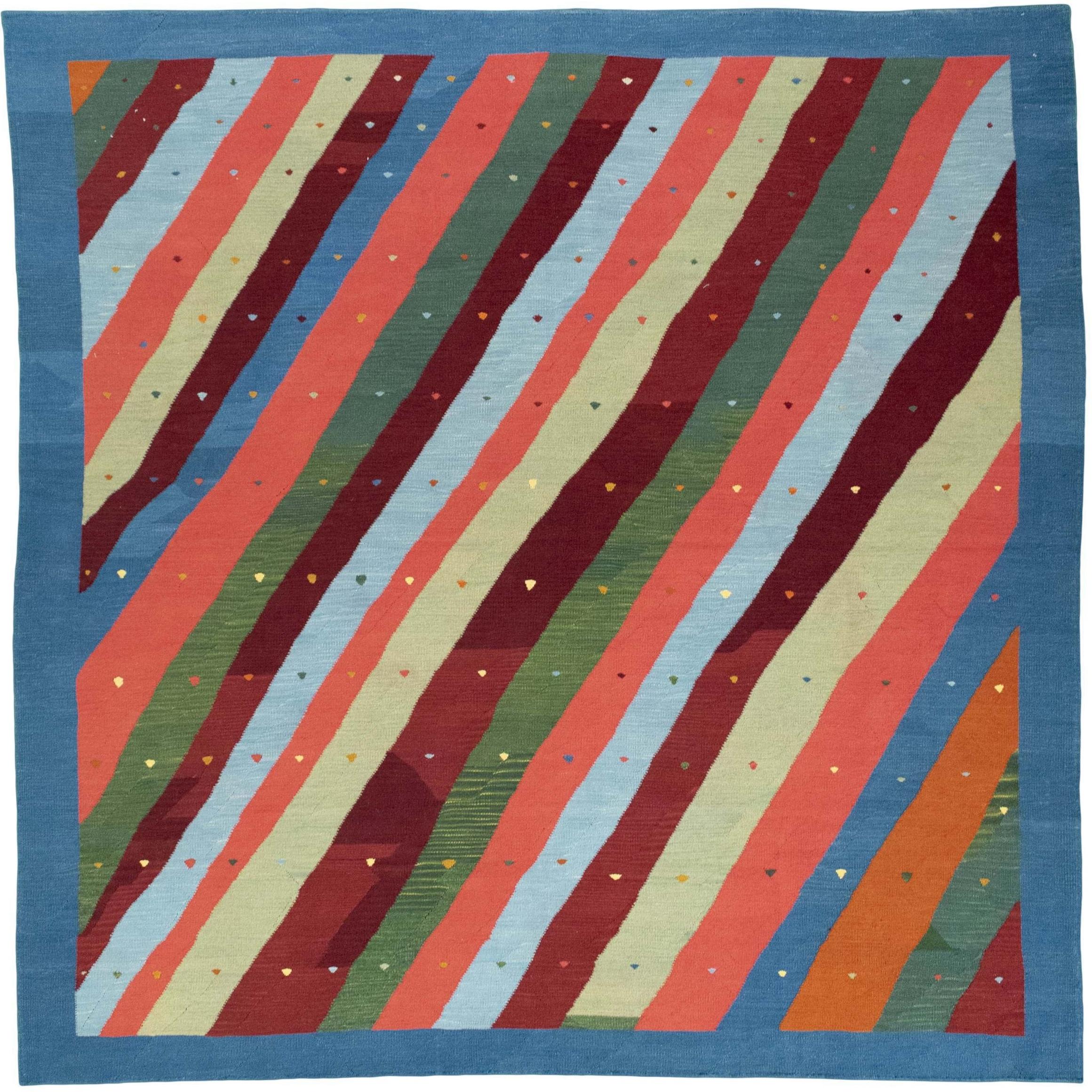 Kvadratisk Teppe 300x300 - Kelim 305 x 305 cm