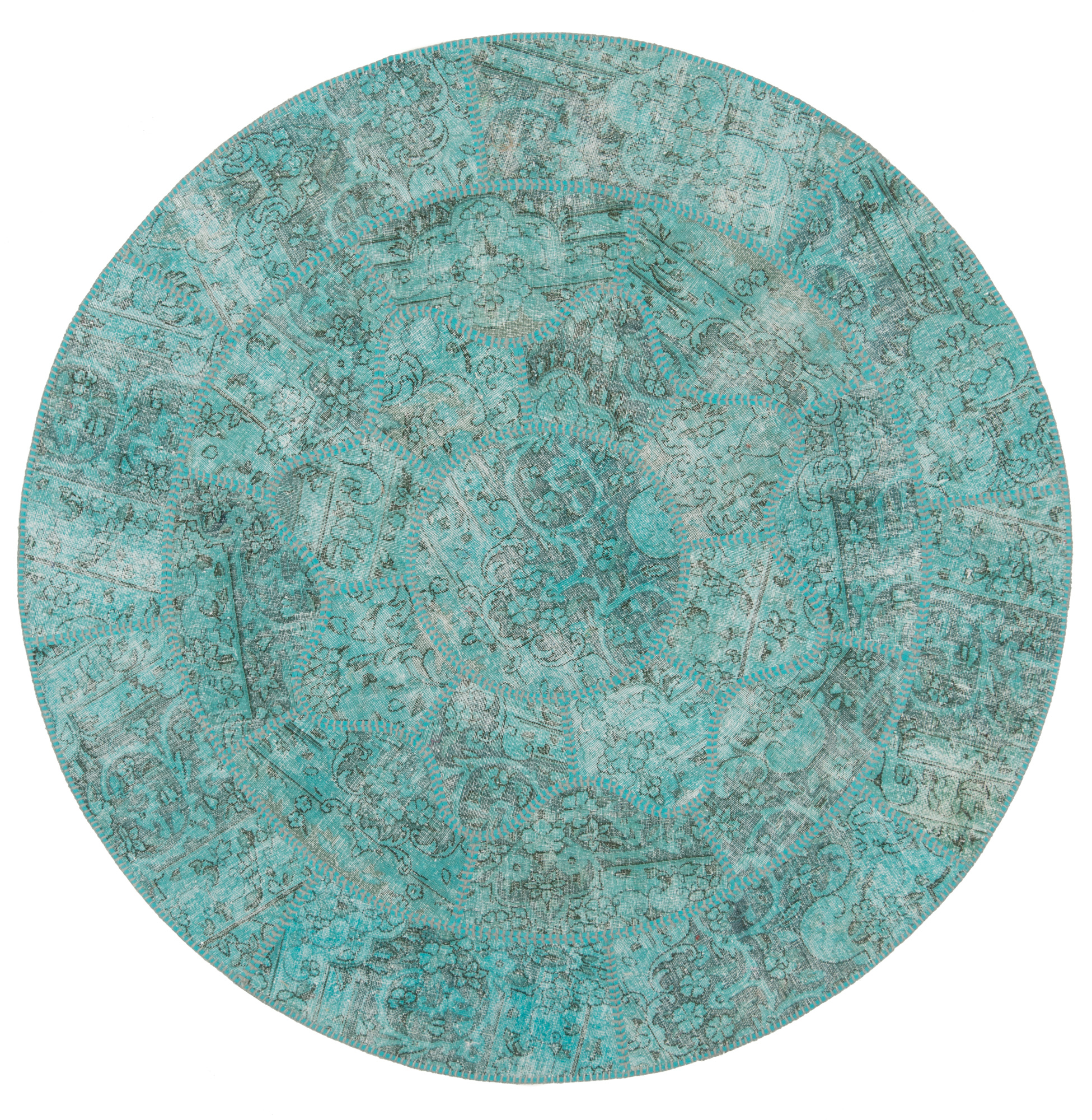 Teppich 150x160 - Patchwork original 155 x 155 cm