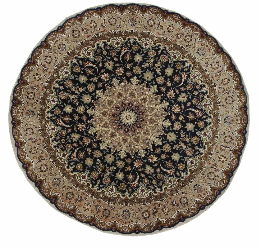 Orientalske Tepper Runde 200 Cm - Tabriz 196 x 202 cm