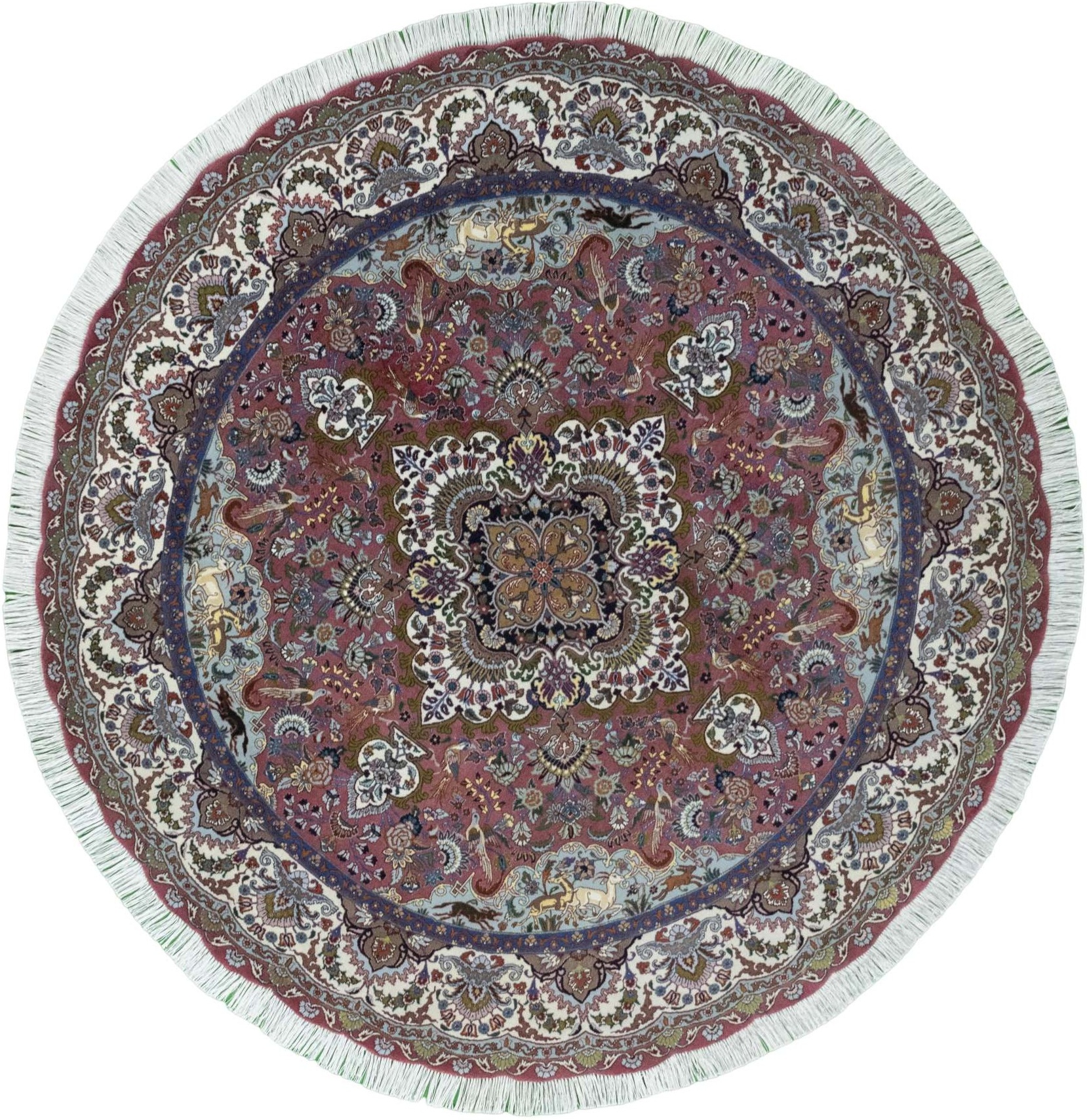 Tapetes Orientais Redondos 200 Cm - Tabriz 198 x 203 cm
