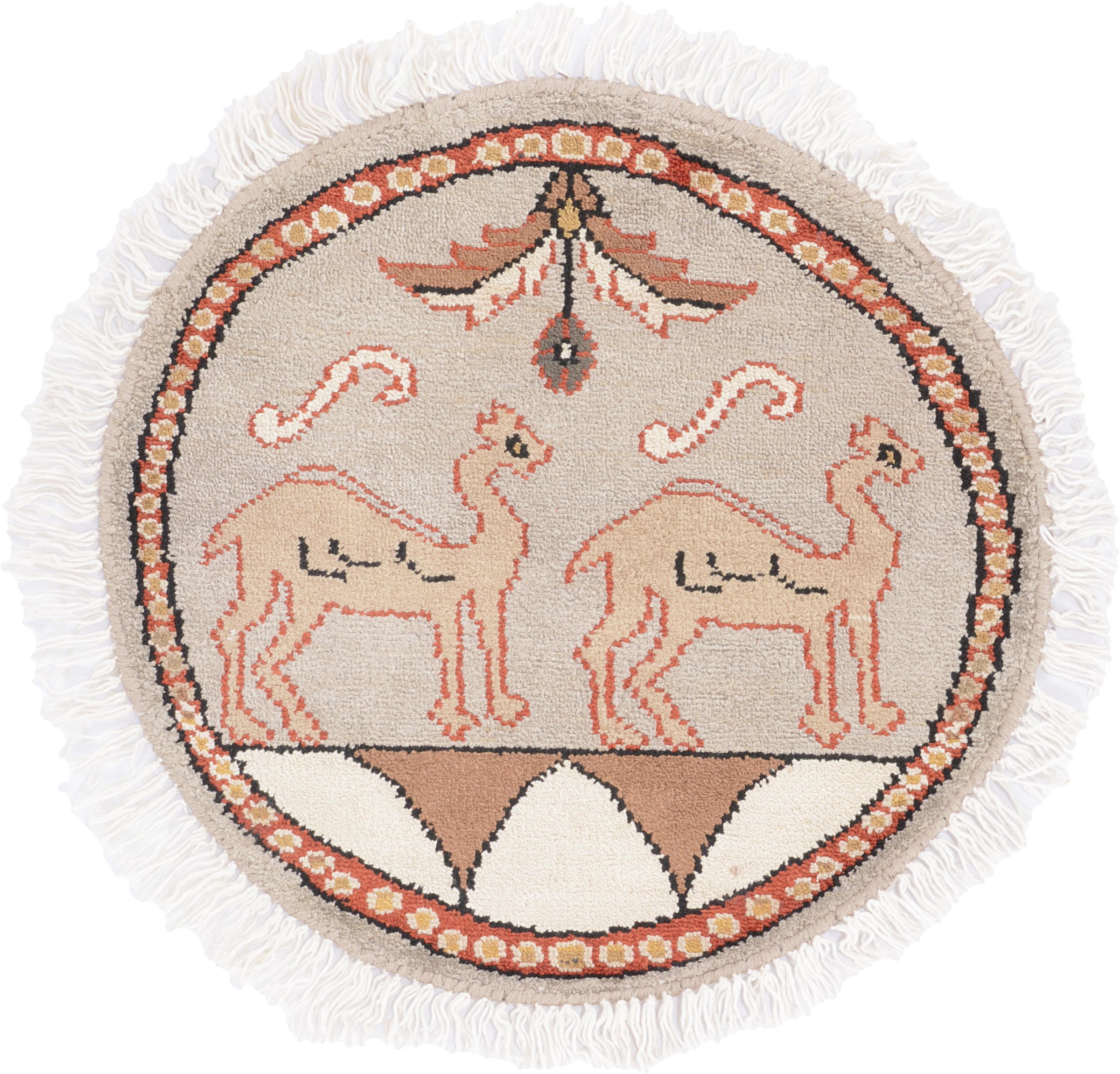 Orientalske Tepper Små Runde - Agra 45 x 45 cm