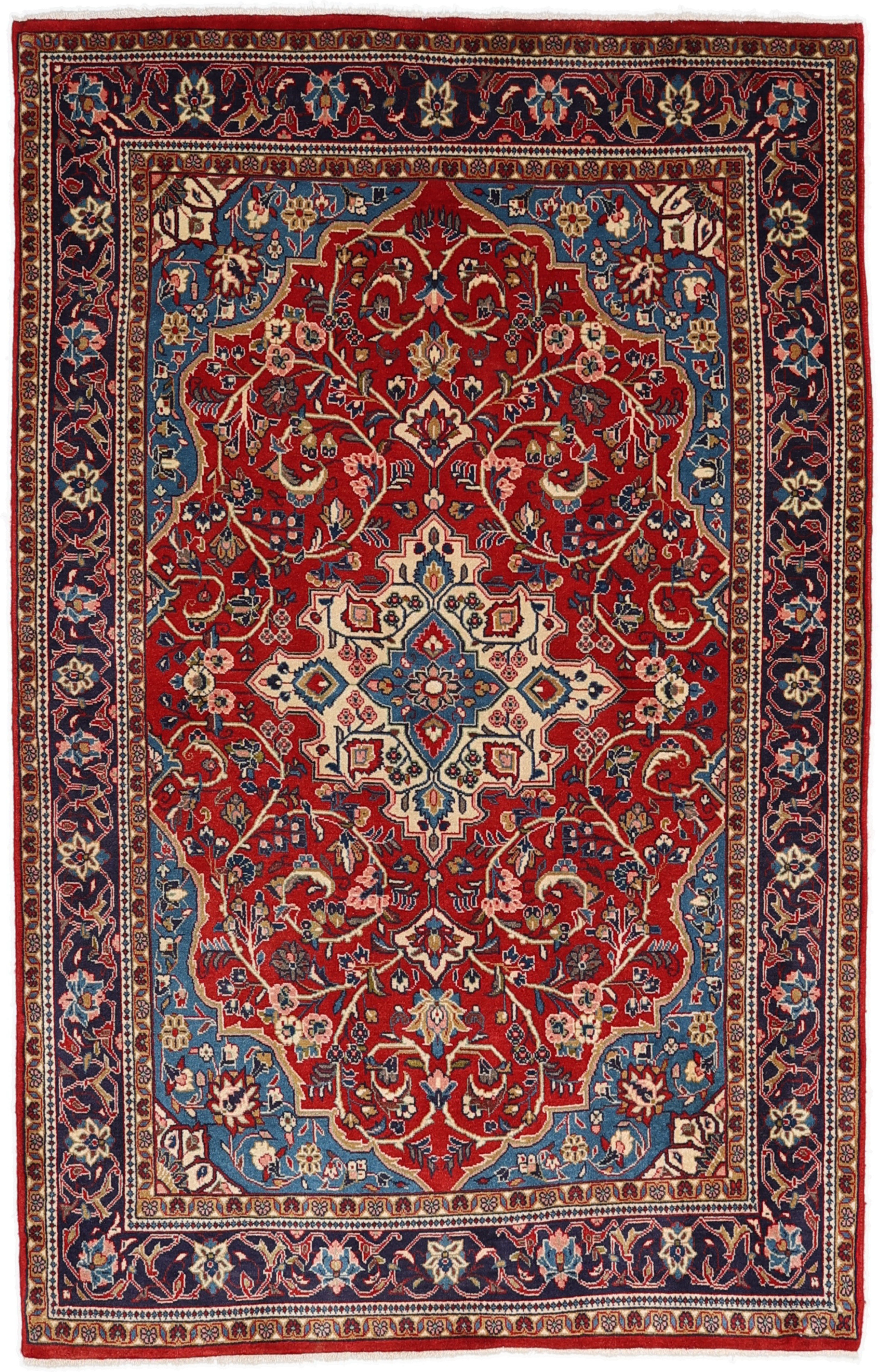 Sarough Tæpper - Sarouk 132 x 210 cm