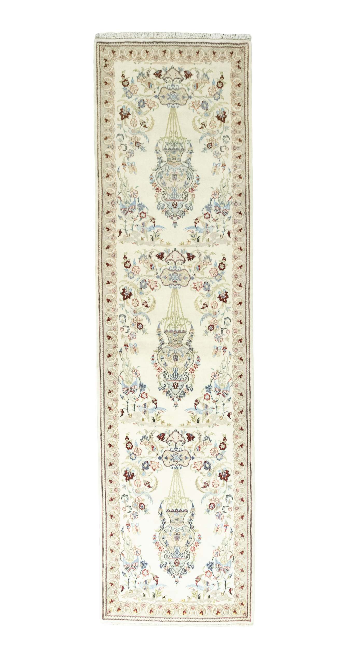 Teppich Läufer Beige - Ghom 81 x 300 cm
