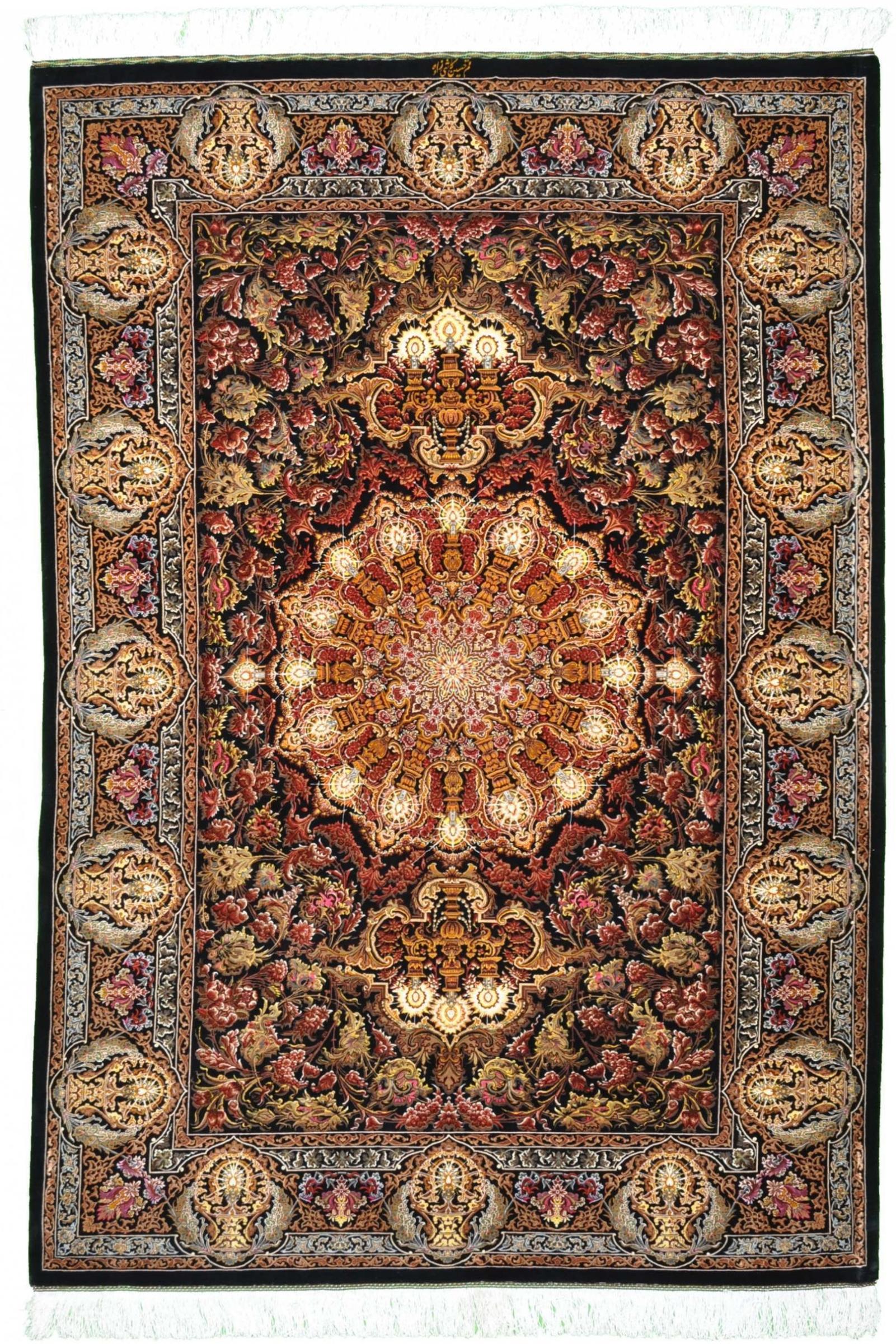 Seidenteppiche - Ghom 135 x 199 cm