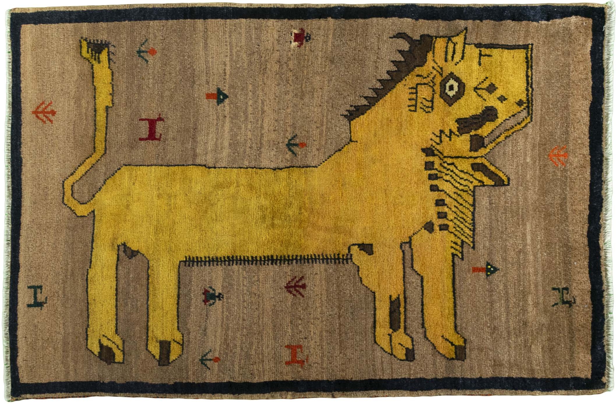 Hnědé koberce - Gabbeh 83 x 125 cm