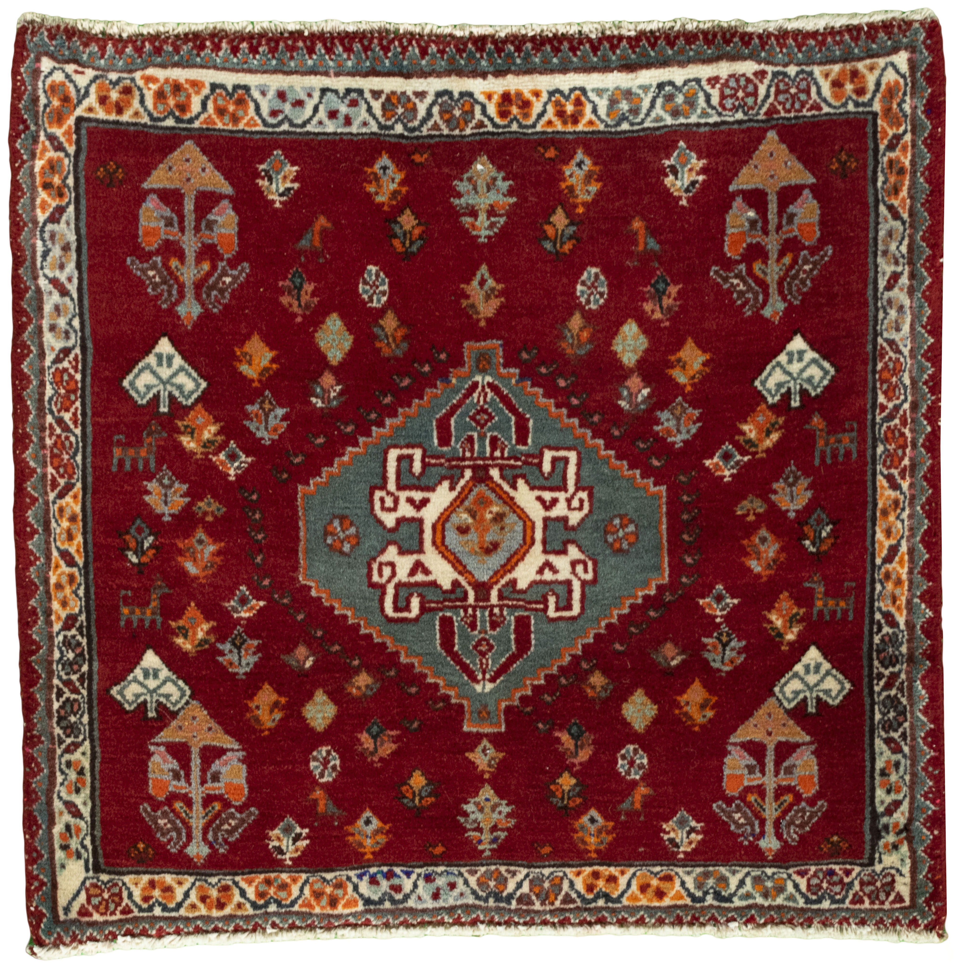 Fyrkantiga mattor - Shiraz 66 x 63 cm