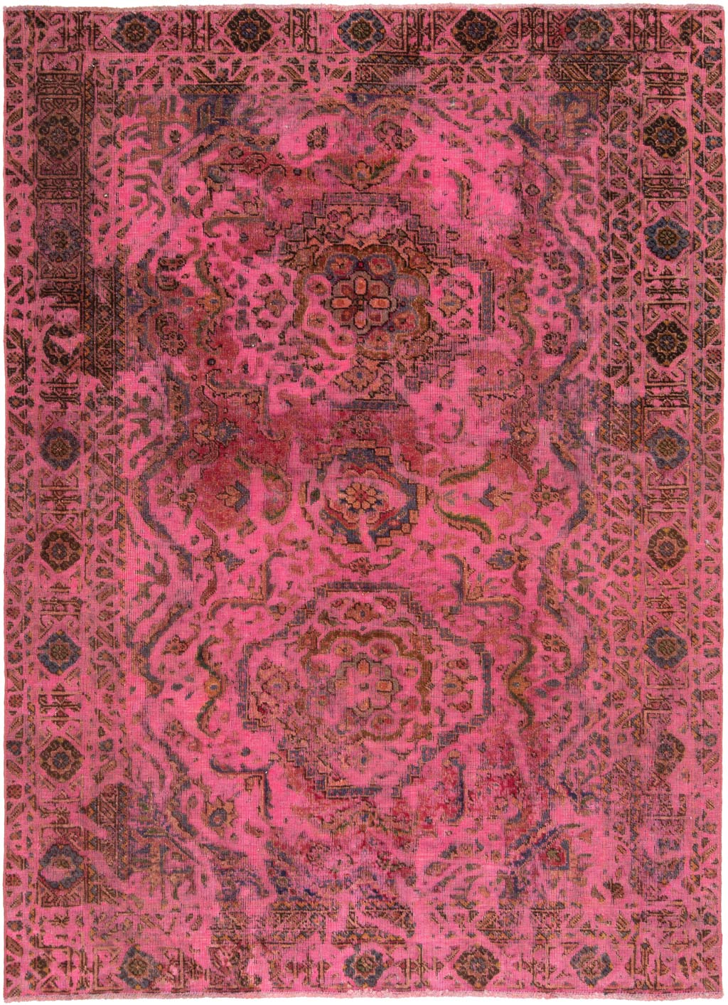 Vintage Teppiche Rosa - Vintage 129 x 176 cm