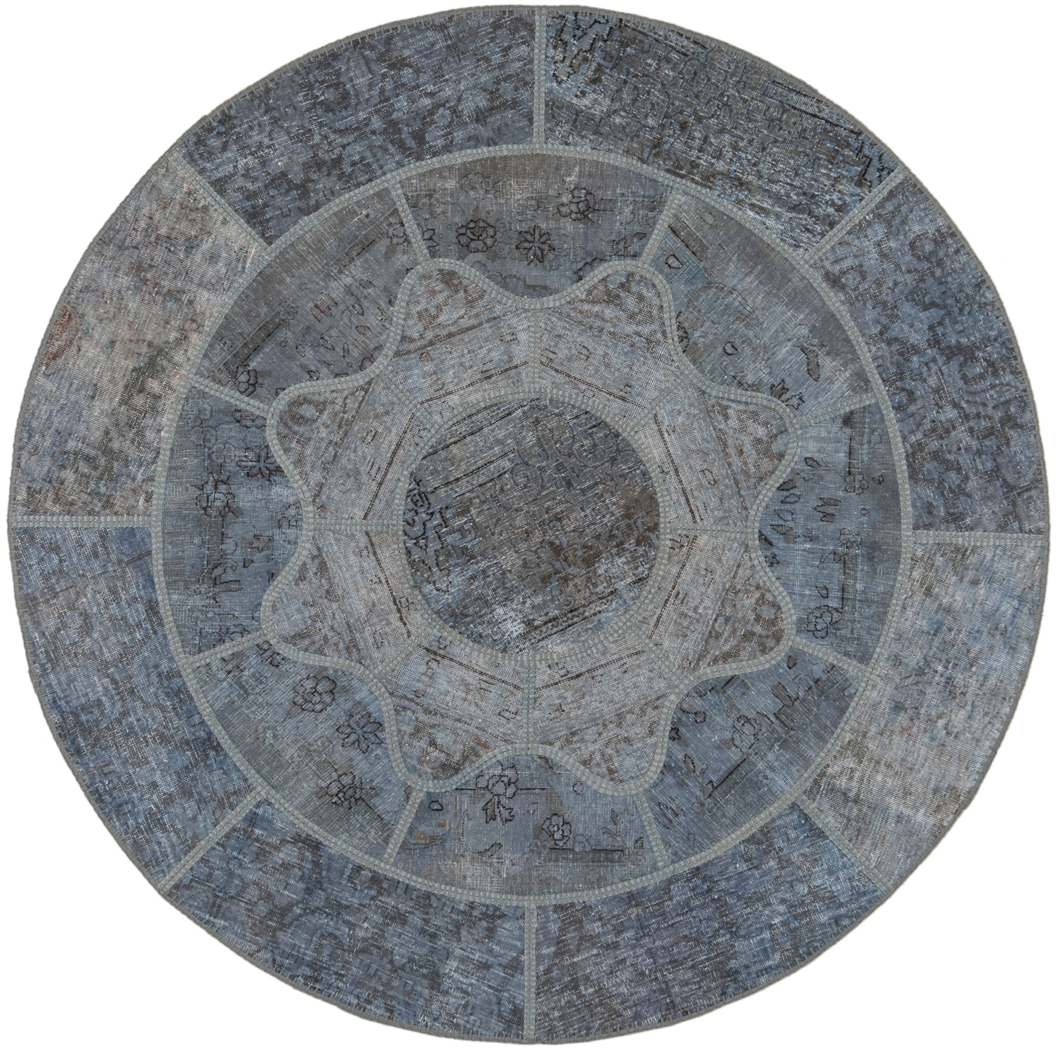 Kvadratisk Teppe 170x170 - Patchwork 155 x 155 cm