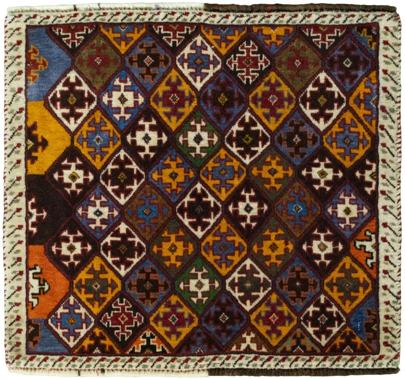 Purple Oriental Rugs - Shiraz 60 x 53 cm
