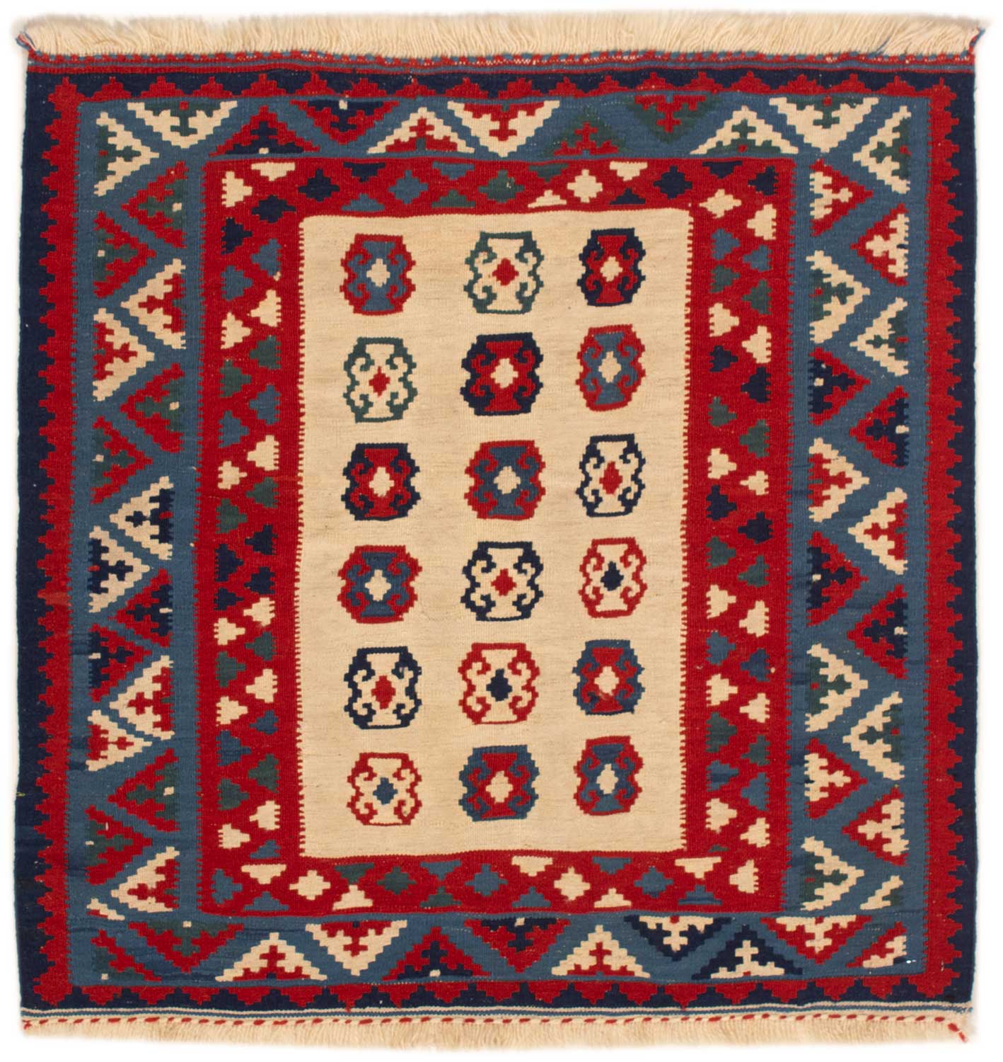 Kelim Teppiche Quadratisch - Kelim 100 x 100 cm
