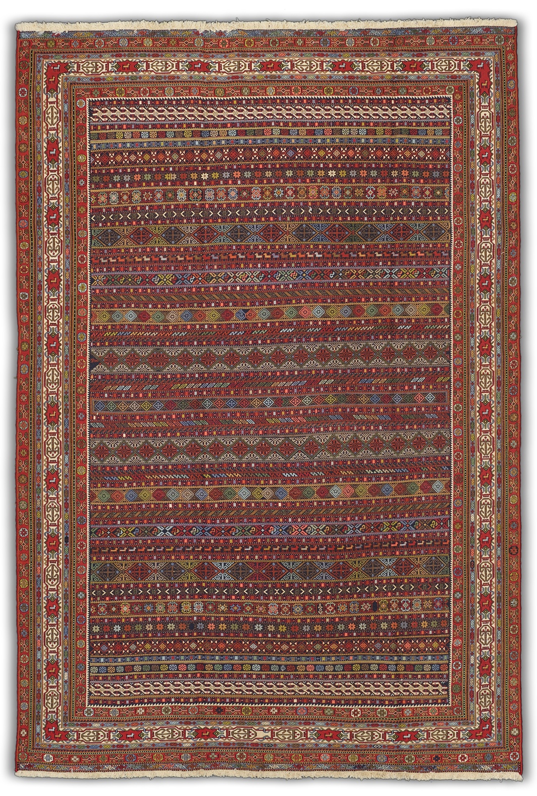 Kelim Teppiche 200x300 - Kelim Sirjan Suzani 192 x 285 cm