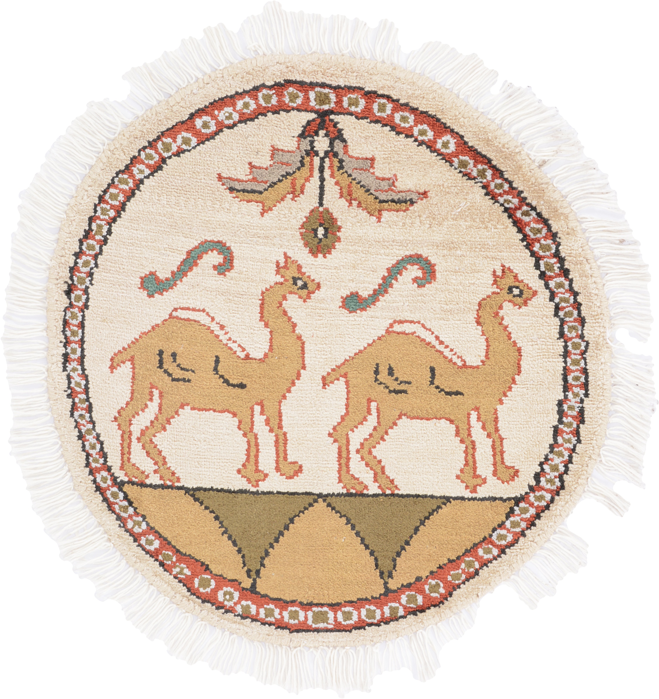 Orientalske Tepper Små Runde - Agra 45 x 45 cm