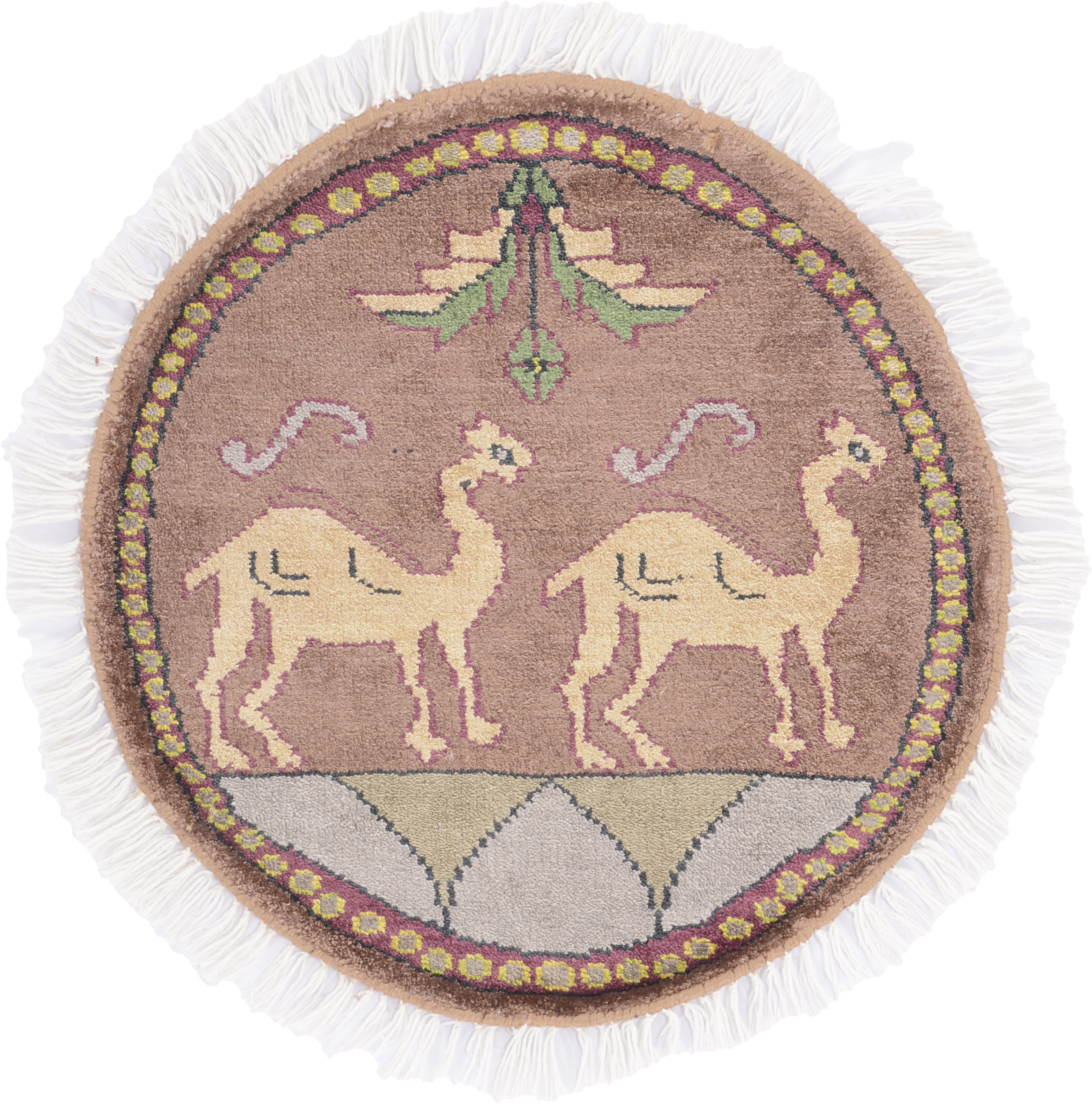 Orientalske Tepper Små Runde - Agra 45 x 45 cm