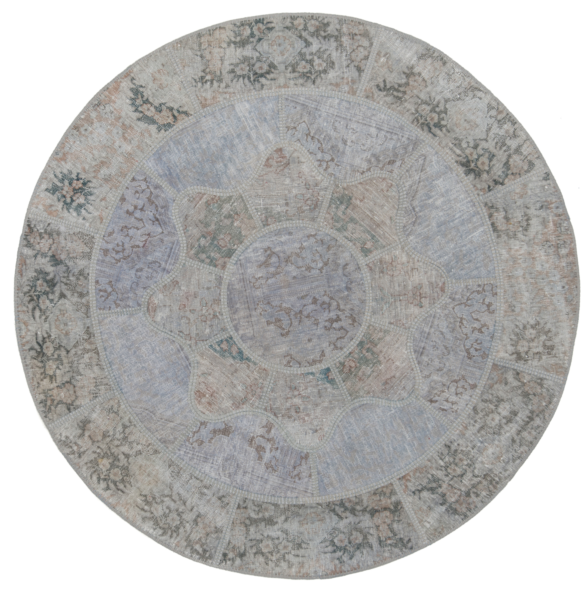 Teppich 150x160 - Patchwork original 155 x 155 cm